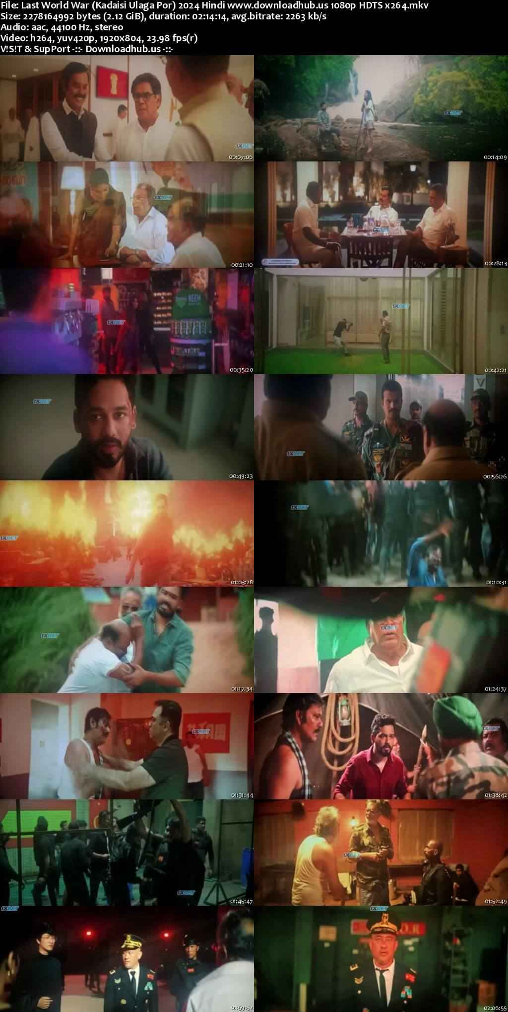 Last World War (Kadaisi Ulaga Por) 2024 Hindi Movie 1080p 720p 480p HDTS x264 HEVC