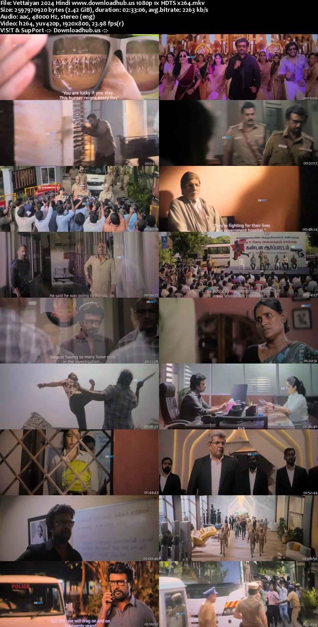 Vettaiyan 2024 Hindi Movie 1080p 720p 480p HDTS x264 HEVC Vettaiyan 2024 Hindi Movie 1080p 720p 480p HDTS x264 HEVC