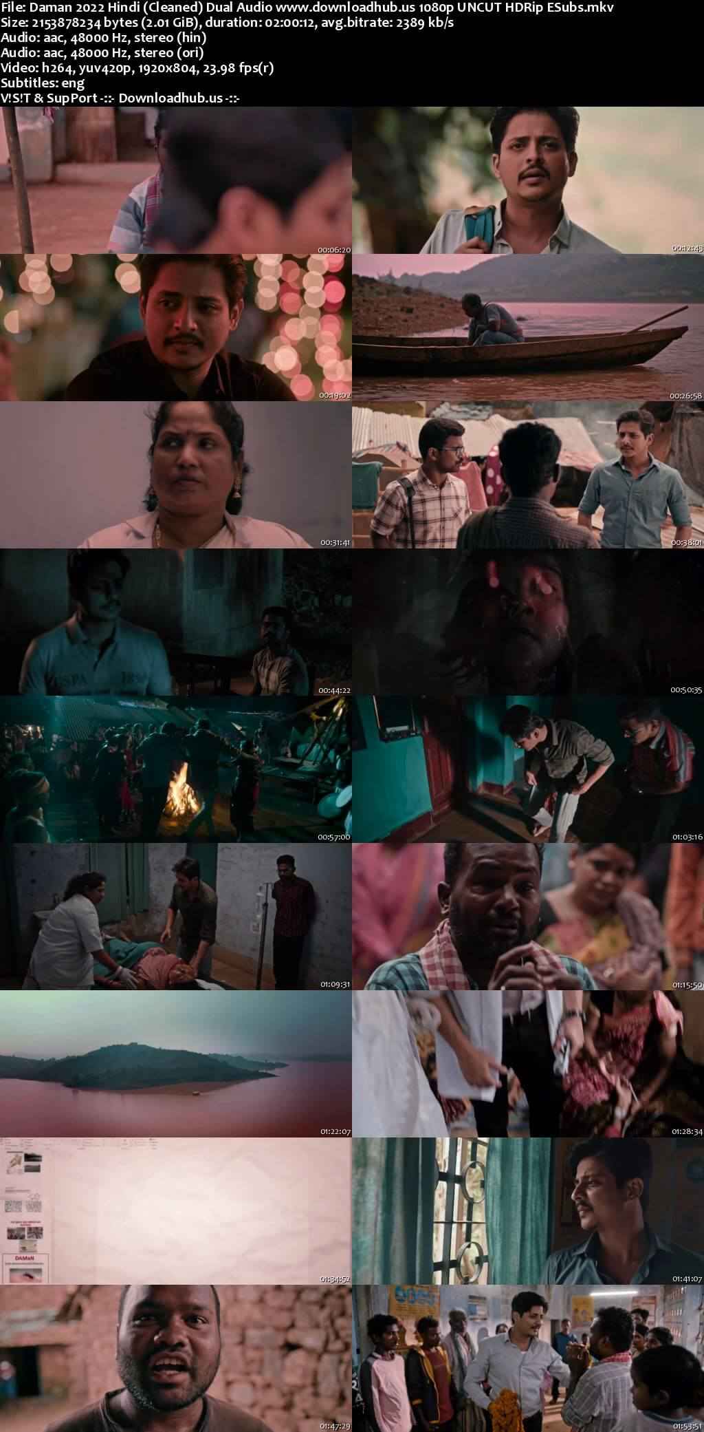 DAMaN 2022 Hindi (Cleaned) Dual Audio Movie DD2.0 1080p 720p 480p UNCUT HDRip ESubs x264 HEVC