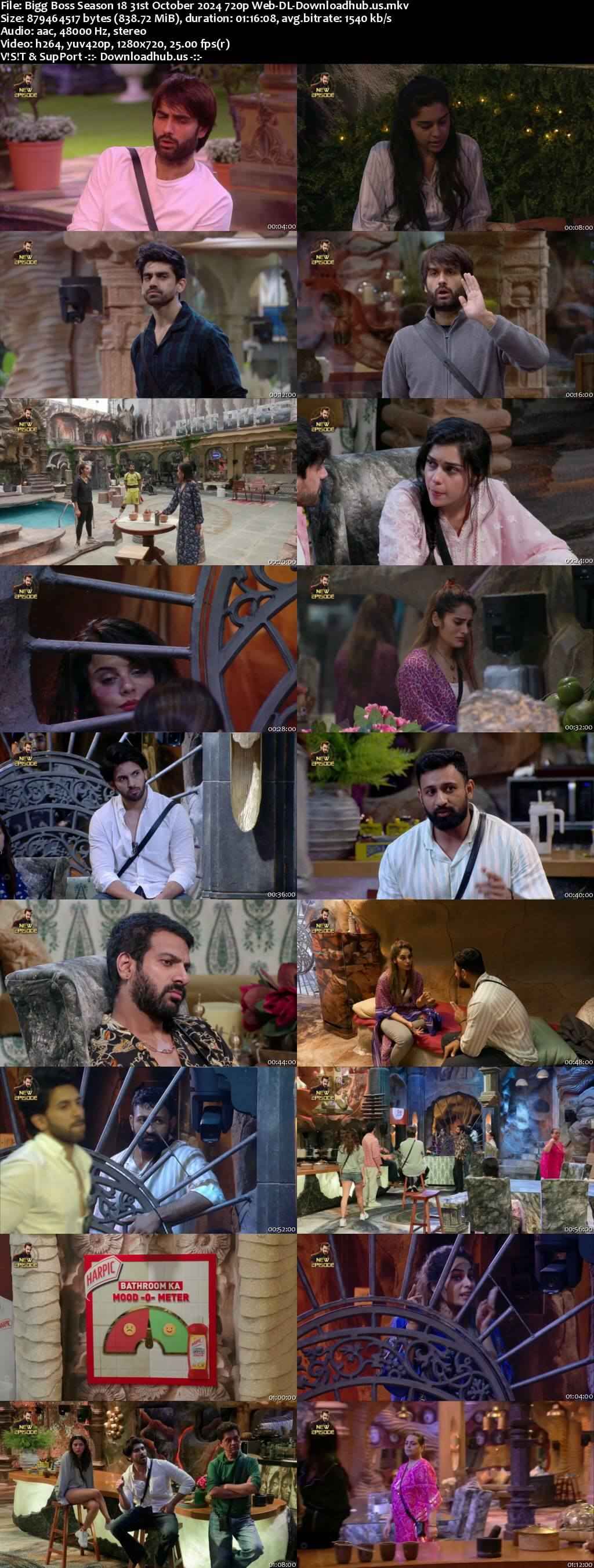 Bigg Boss Season 18 31 October 2024 Episode 26 Web-DL 720p 480p