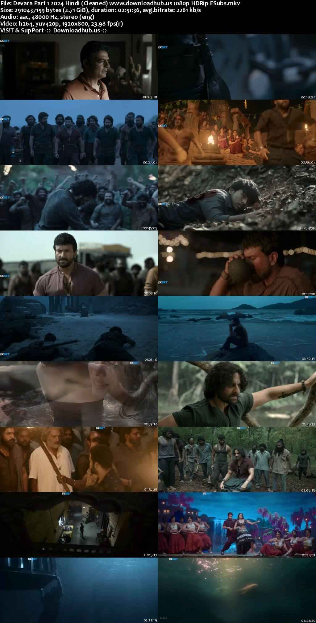 Devara: Part 1 2024 Hindi (Cleaned) Movie DD2.0 1080p 720p 480p HDRip ESubs x264 HEVC Devara: Part 1 2024 Hindi (Cleaned) Movie DD2.0 1080p 720p 480p HDRip ESubs x264 HEVC