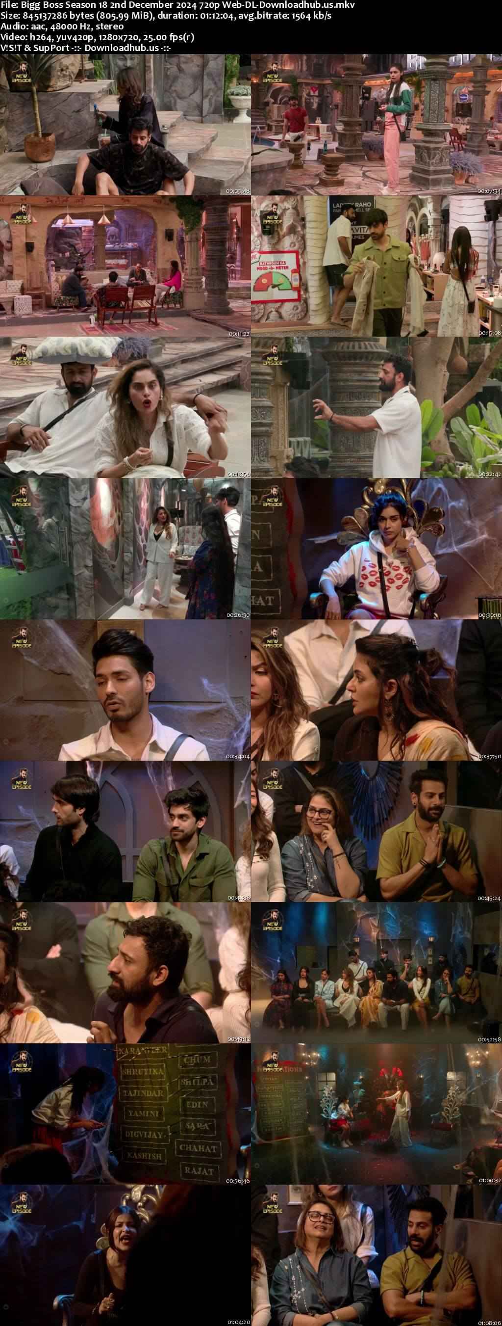 Bigg Boss Season 18 2 December 2024 Episode 58 Web-DL 720p 480p