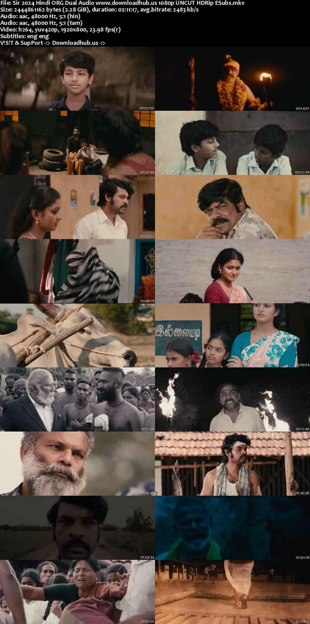 Sir 2024 Hindi ORG Dual Audio Movie DD5.1 1080p 720p 480p UNCUT HDRip ESubs x264 HEVC