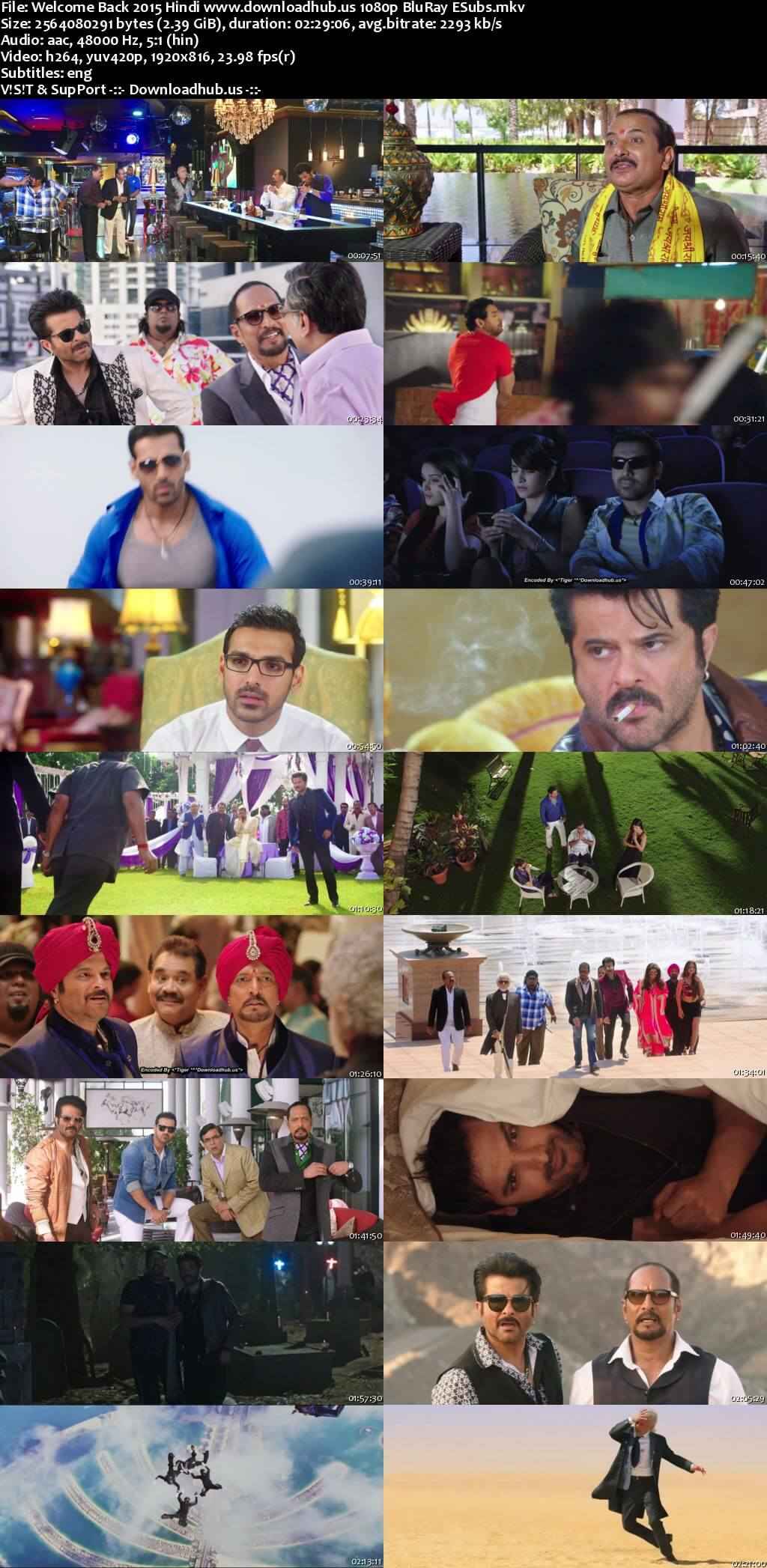 Welcome Back 2015 Hindi Movie DD5.1 1080p 720p 480p BluRay ESubs x264 HEVC Welcome Back 2015 Hindi Movie DD5.1 1080p 720p 480p BluRay ESubs x264 HEVC
