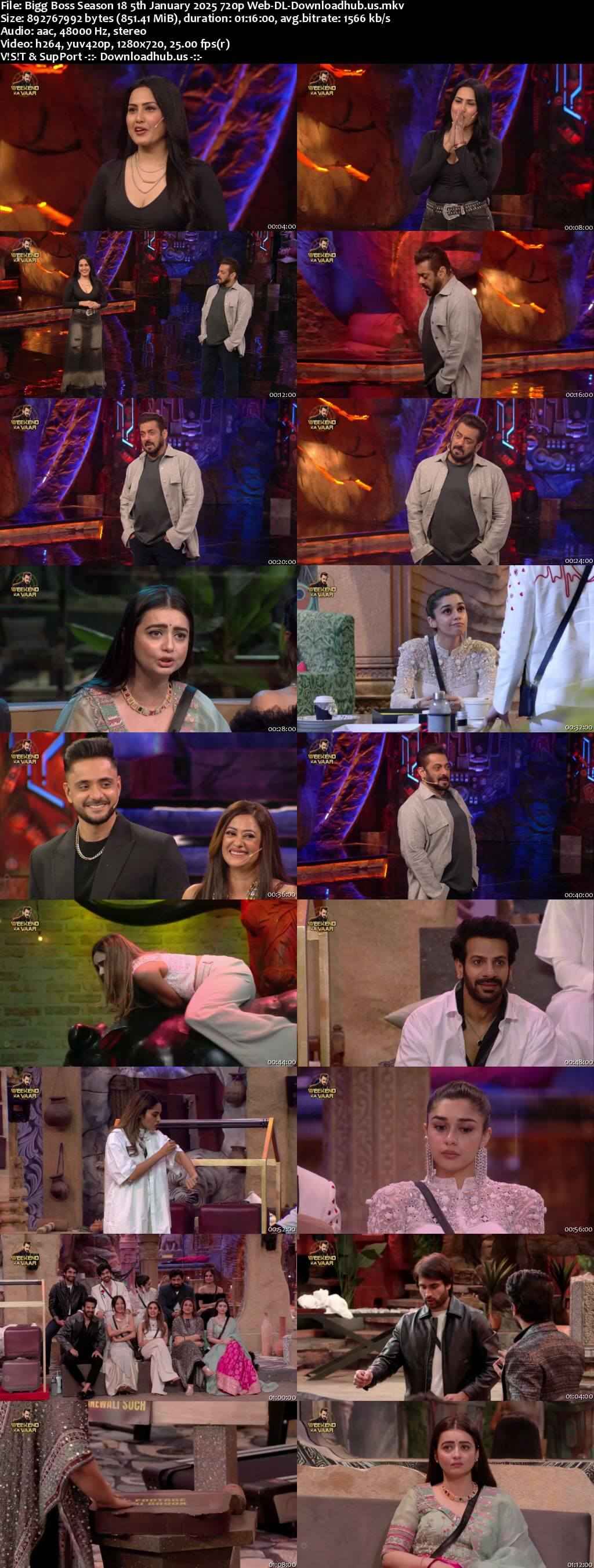 Bigg Boss Season 18 5 January 2025 Episode 92 Web-DL 720p 480p Bigg Boss Season 18 5 January 2025 Episode 92 Web-DL 720p 480p