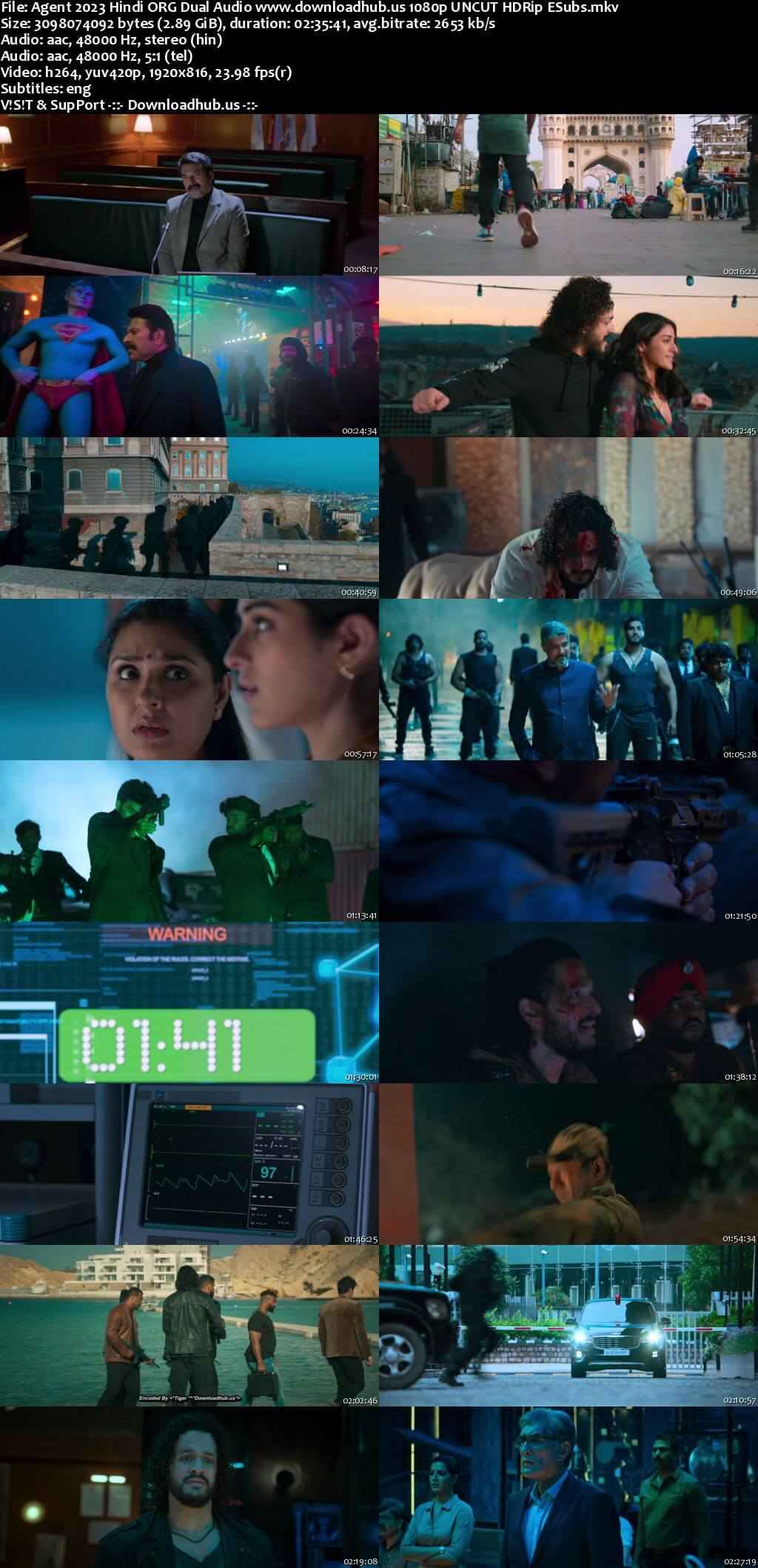 Agent 2023 Hindi ORG Dual Audio Movie DD2.0 4k 1080p 720p 480p UNCUT HDRip ESubs x264 HEVC Agent 2023 Hindi ORG Dual Audio Movie DD2.0 4k 1080p 720p 480p UNCUT HDRip ESubs x264 HEVC