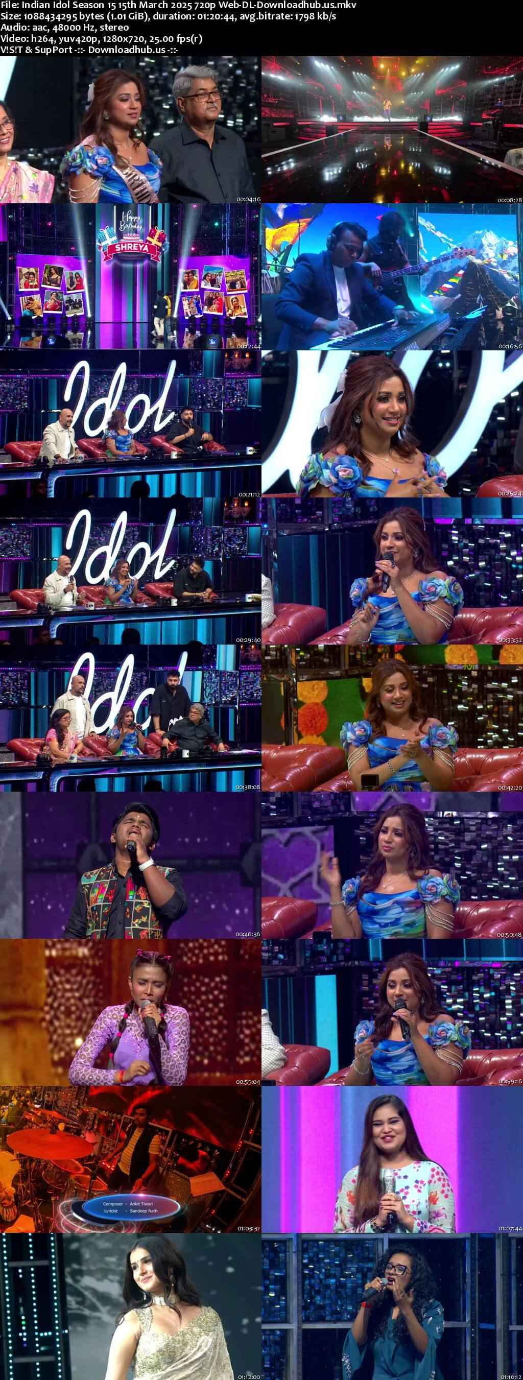 Indian Idol Season 15 15 March 2025 Episode 41 Web-DL 720p 480p Indian Idol Season 15 15 March 2025 Episode 41 Web-DL 720p 480p