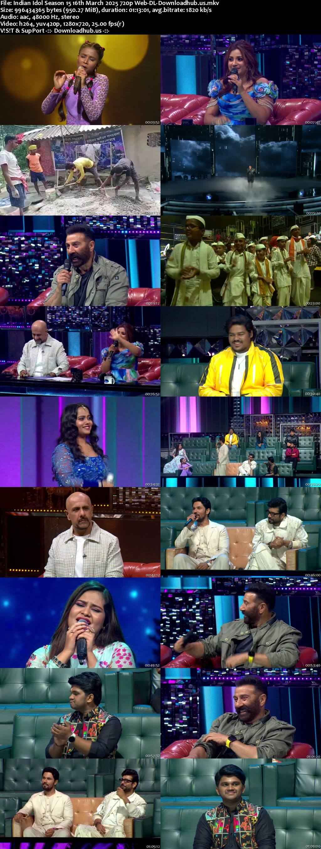 Indian Idol Season 15 16 March 2025 Episode 42 Web-DL 720p 480p Indian Idol Season 15 16 March 2025 Episode 42 Web-DL 720p 480p