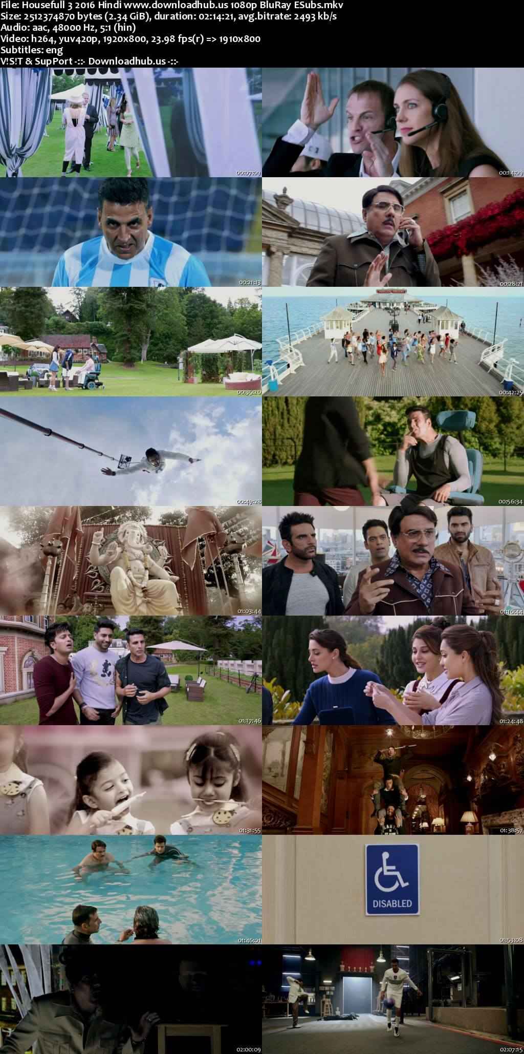 Housefull 3 2016 Hindi Movie DD5.1 4k 1080p 720p 480p BluRay ESubs x264 HEVC Housefull 3 2016 Hindi Movie DD5.1 4k 1080p 720p 480p BluRay ESubs x264 HEVC