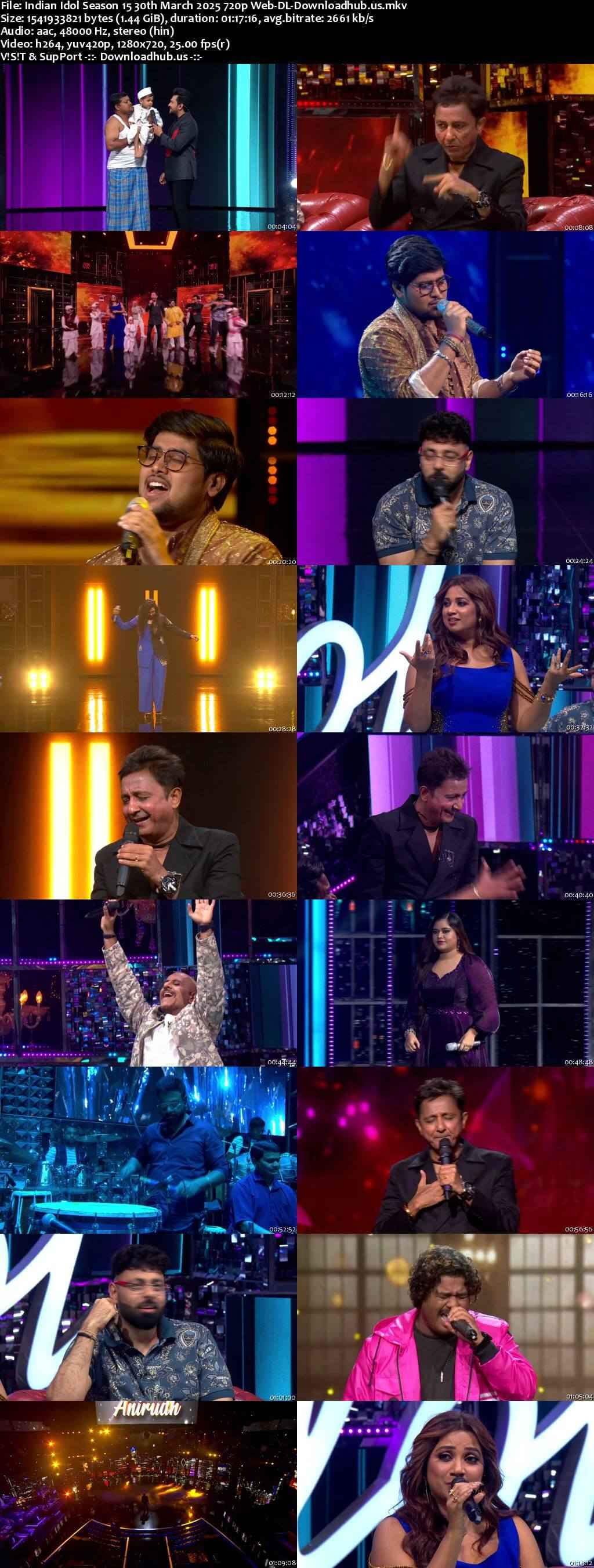 Indian Idol Season 15 30 March 2025 Episode 46 Web-DL 720p 480p Indian Idol Season 15 30 March 2025 Episode 46 Web-DL 720p 480p
