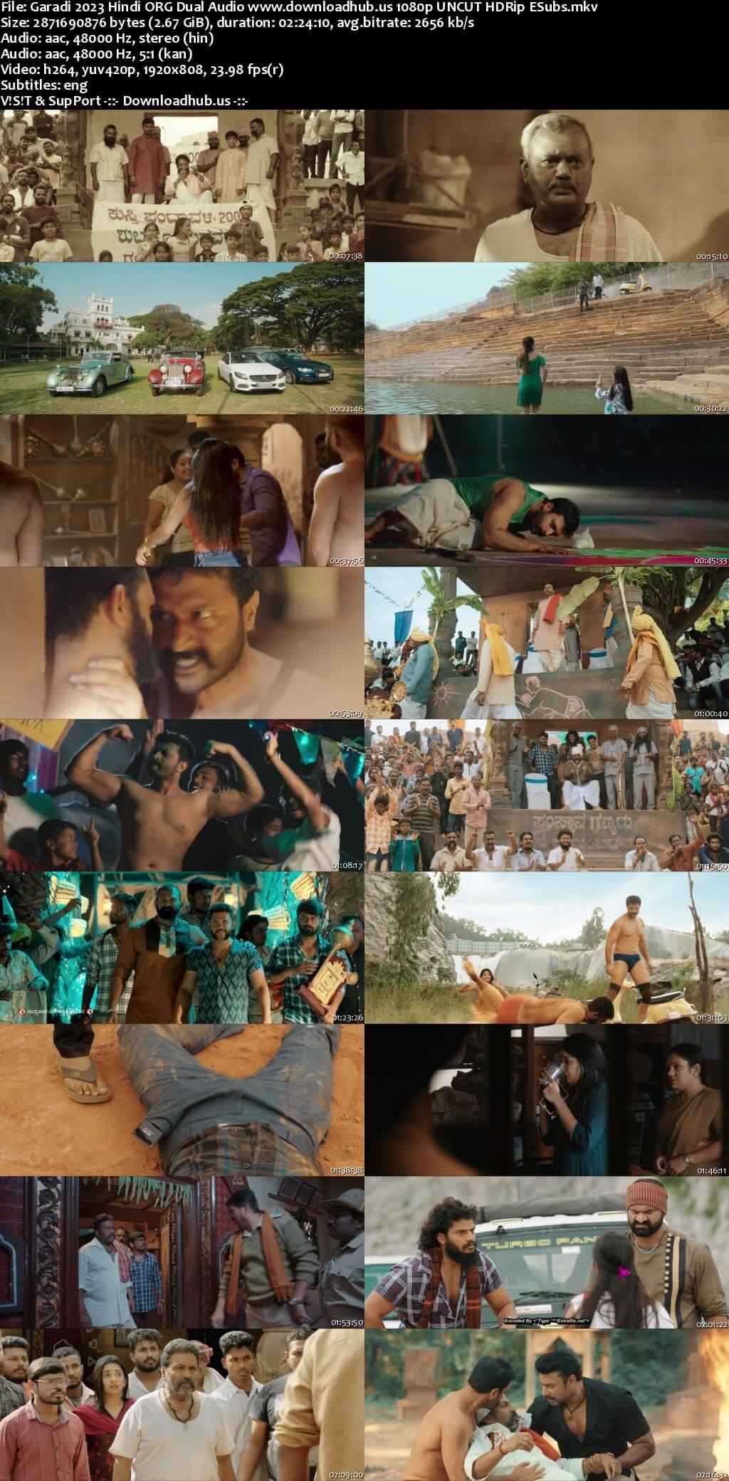 Garadi 2023 Hindi ORG Dual Audio Movie DD2.0 1080p 720p 480p UNCUT HDRip ESubs x264 HEVC