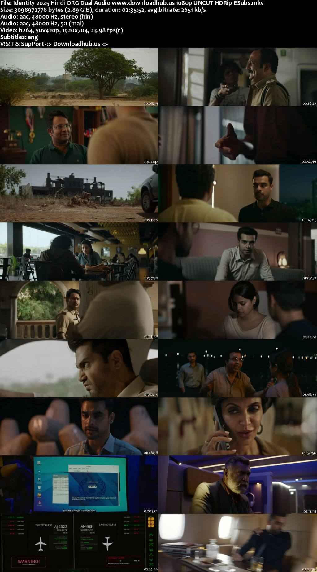 Identity 2025 Hindi ORG Dual Audio Movie DD2.0 4k 1080p 720p 480p UNCUT HDRip ESubs HEVC