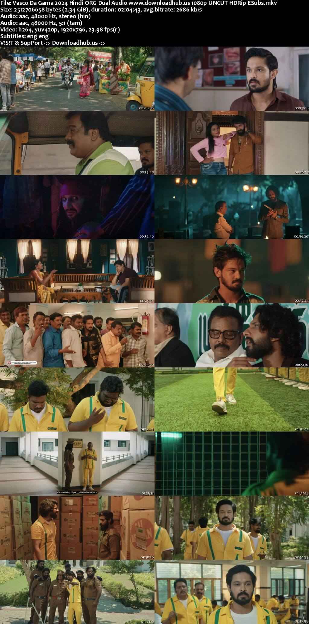 Vasco Da Gama 2024 Hindi ORG Dual Audio Movie DD2.0 1080p 720p 480p UNCUT HDRip ESubs x264 HEVC