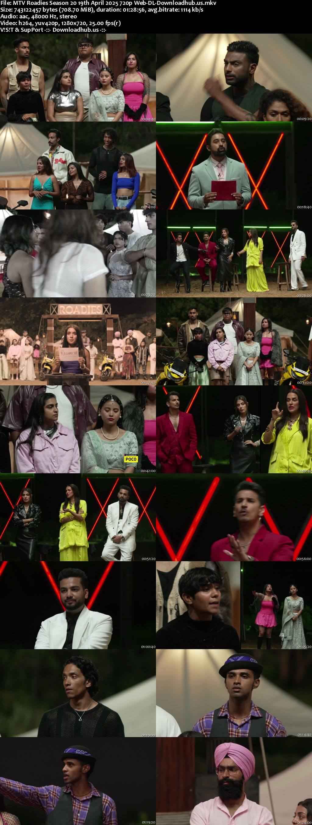 MTV Roadies Season 20 19 April 2025 Episode 29 Web-DL 720p 480p MTV Roadies Season 20 19 April 2025 Episode 29 Web-DL 720p 480p