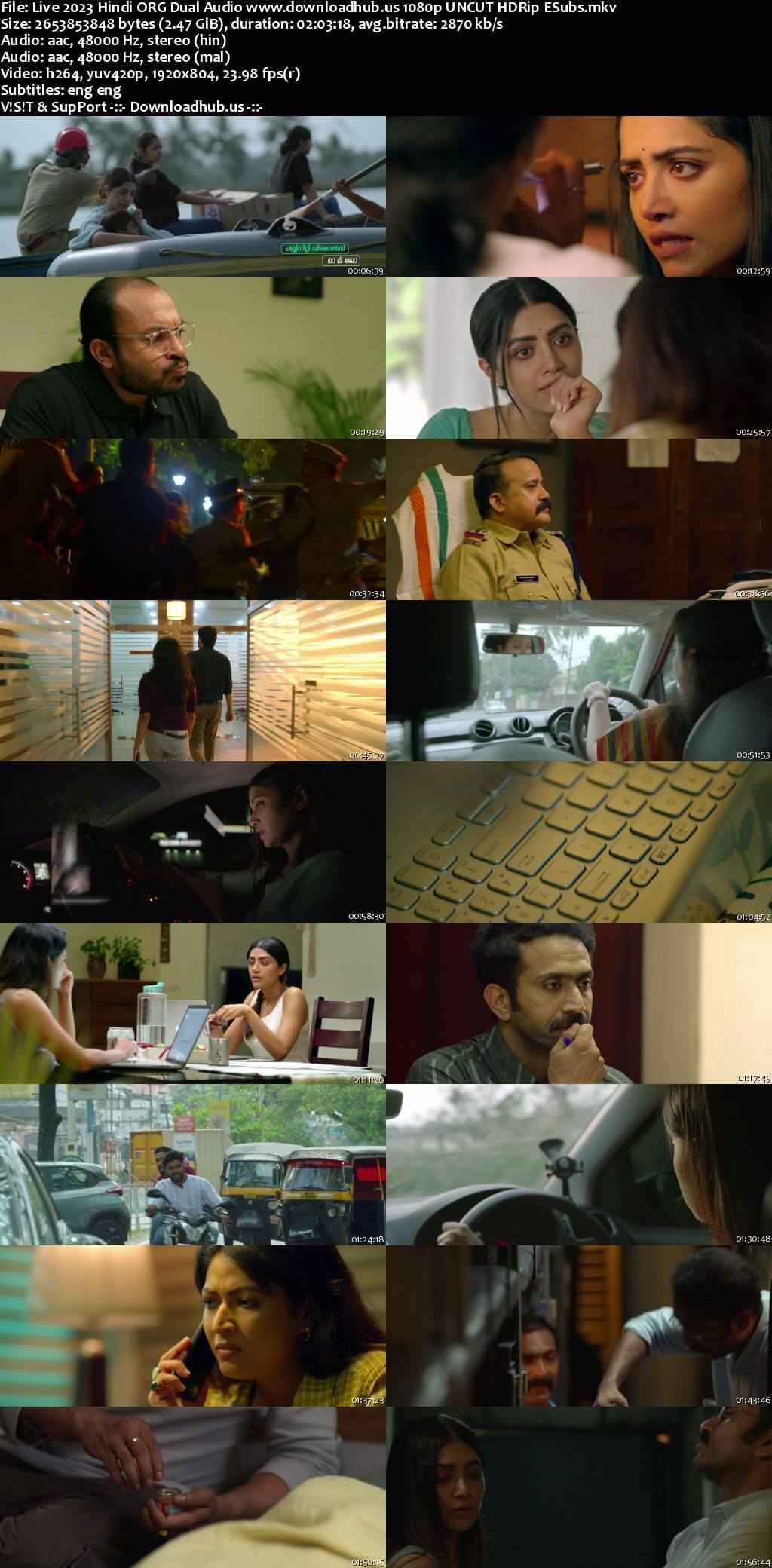 Live 2023 Hindi ORG Dual Audio Movie DD2.0 4k 1080p 720p 480p UNCUT HDRip ESubs x264 HEVC