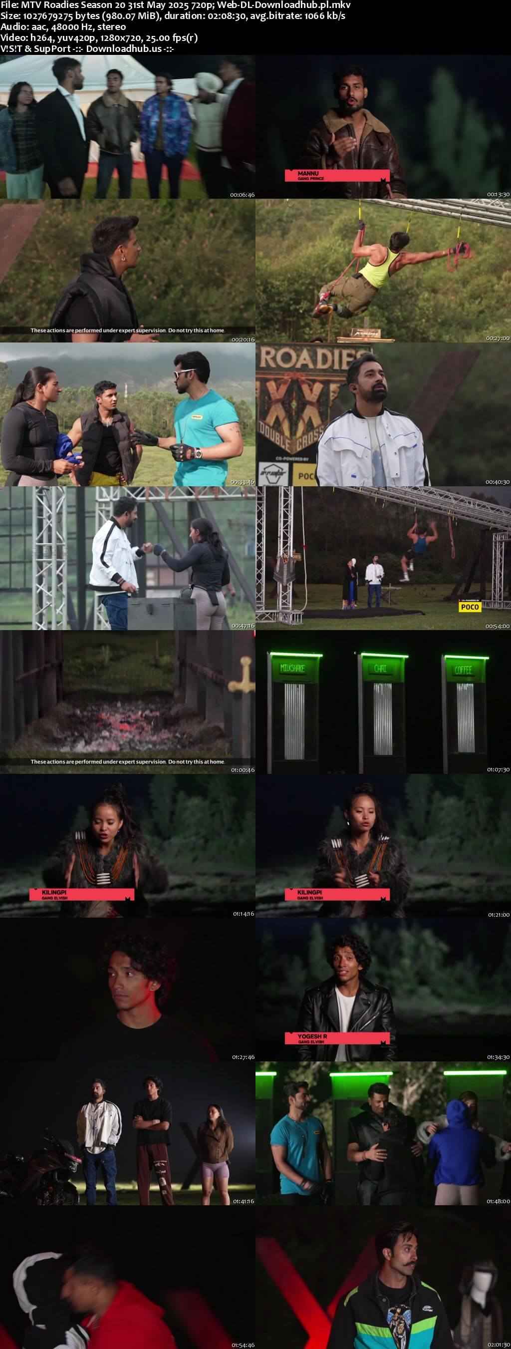MTV Roadies Season 20 31 May 2025 Episode 41 Web-DL 720p 480p MTV Roadies Season 20 31 May 2025 Episode 41 Web-DL 720p 480p