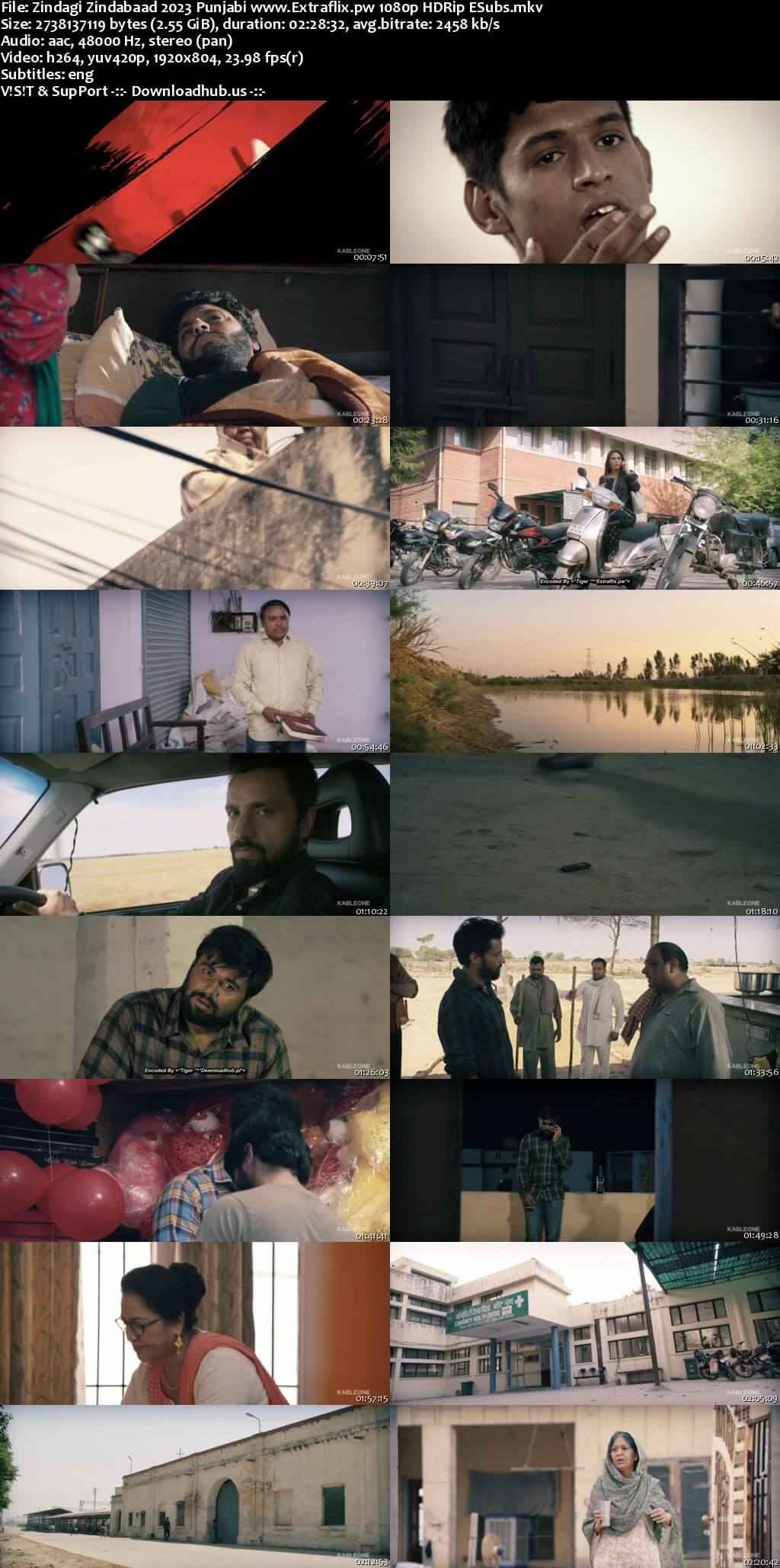 Zindagi Zindabaad 2023 Punjabi Movie DD2.0 1080p 720p 480p HDRip ESubs HEVC