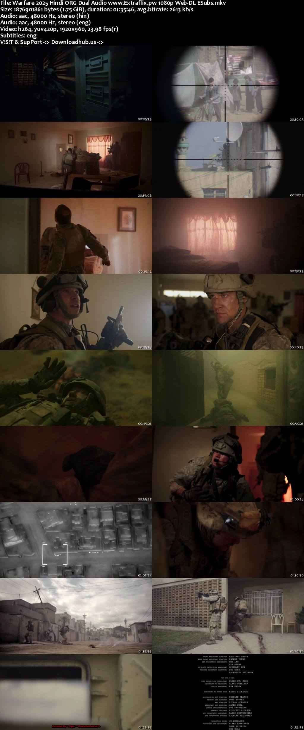 Warfare 2025 Hindi ORG Dual Audio Movie DD2.0 4k 1080p 720p 480p Web-DL ESubs x264 HEVC Warfare 2025 Hindi ORG Dual Audio Movie DD2.0 4k 1080p 720p 480p Web-DL ESubs x264 HEVC