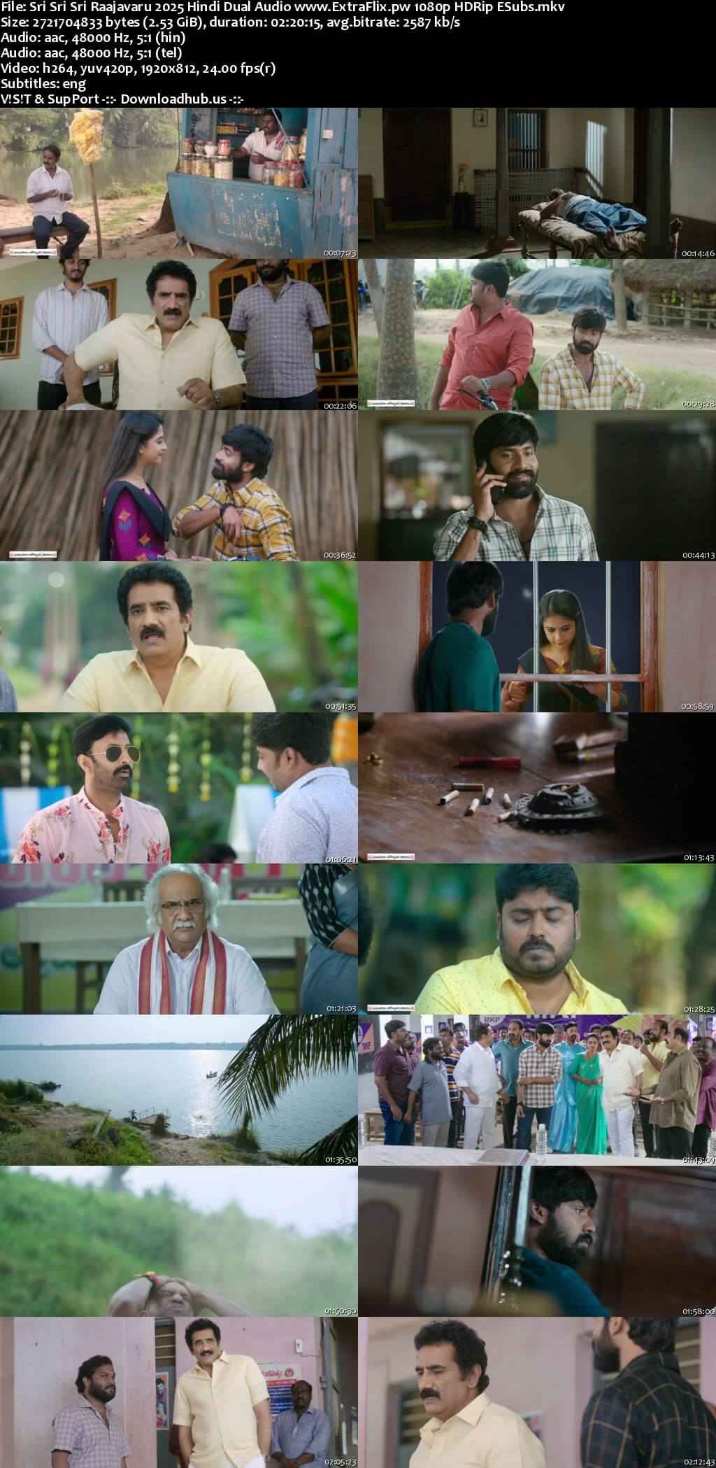 Sri Sri Sri Raja Vaaru 2025 Hindi ORG Dual Audio Movie DD2.0 1080p 720p 480p UNCUT HDRip ESubs x264 HEVC
