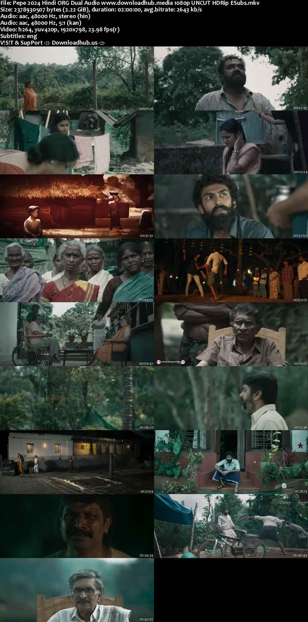 Pepe 2024 Hindi ORG Dual Audio Movie DD2.0 1080p 720p 480p UNCUT HDRip ESubs x264 HEVC