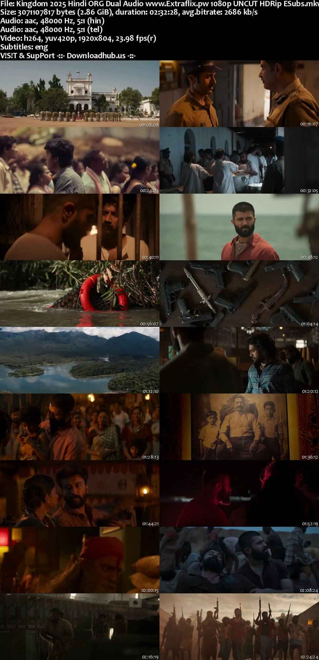 Kingdom 2025 Hindi ORG Dual Audio Movie DD5.1 4k 1080p 720p 480p UNCUT HDRip ESubs x264 HEVC