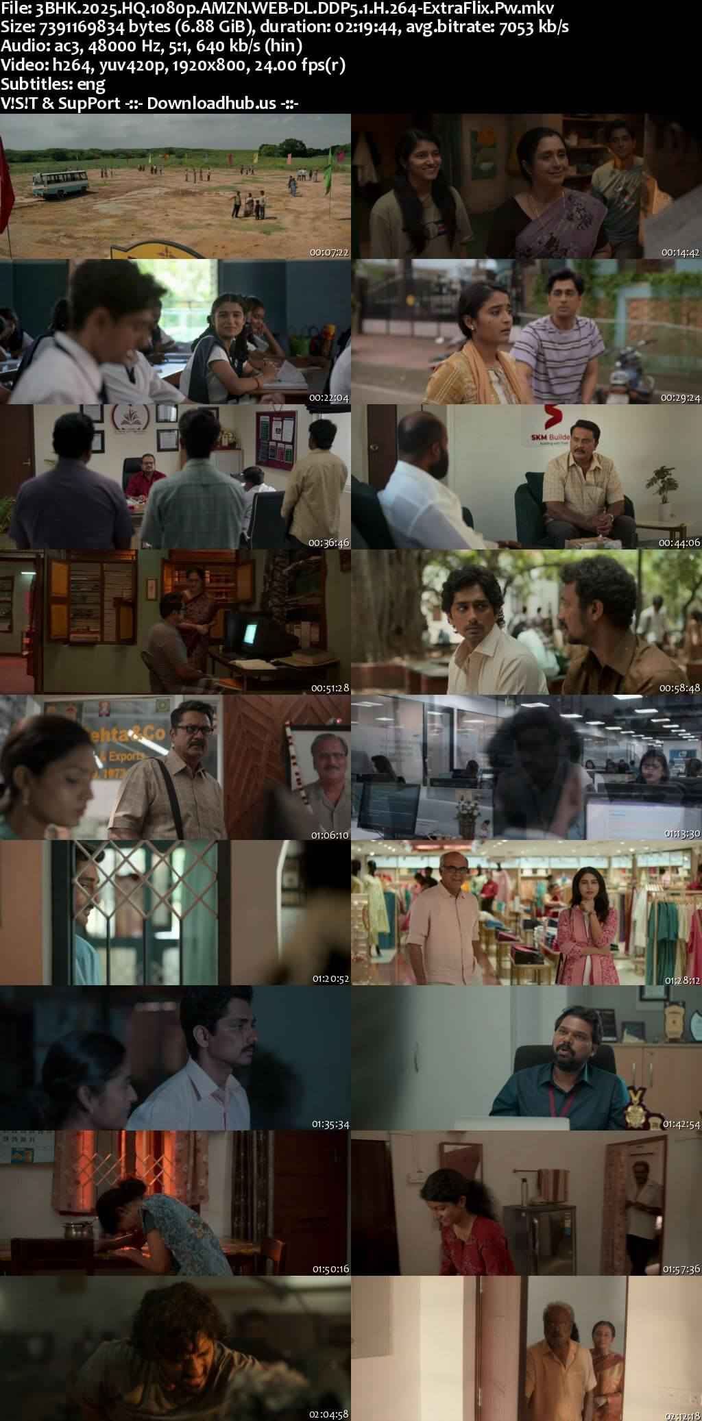 3BHK 2025 Hindi Movie DD5.1 1080p 720p 480p HDRip ESubs x264 HEVC