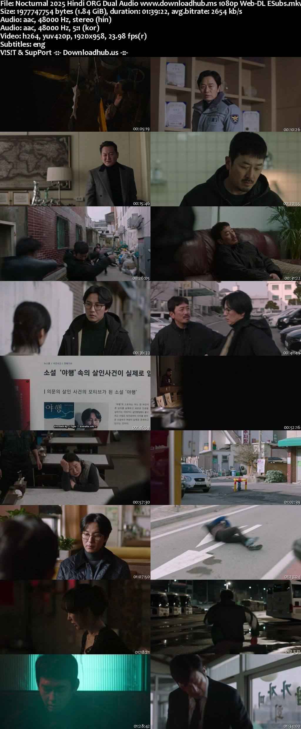 Nocturnal 2025 Hindi ORG Dual Audio Movie DD2.0 1080p 720p 480p Web-DL ESubs x264 HEVC
