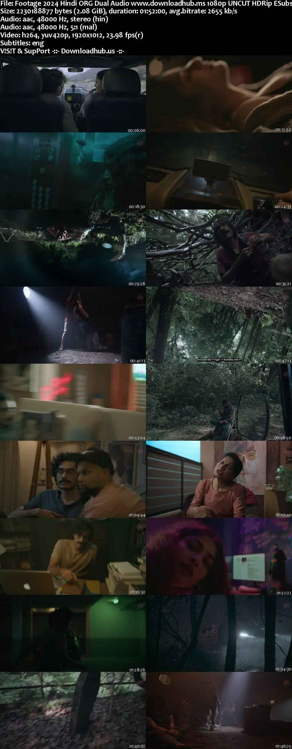 Footage 2024 Hindi ORG Dual Audio Movie DD2.0 4k 1080p 720p 480p UNCUT HDRip ESubs x264 HEVC