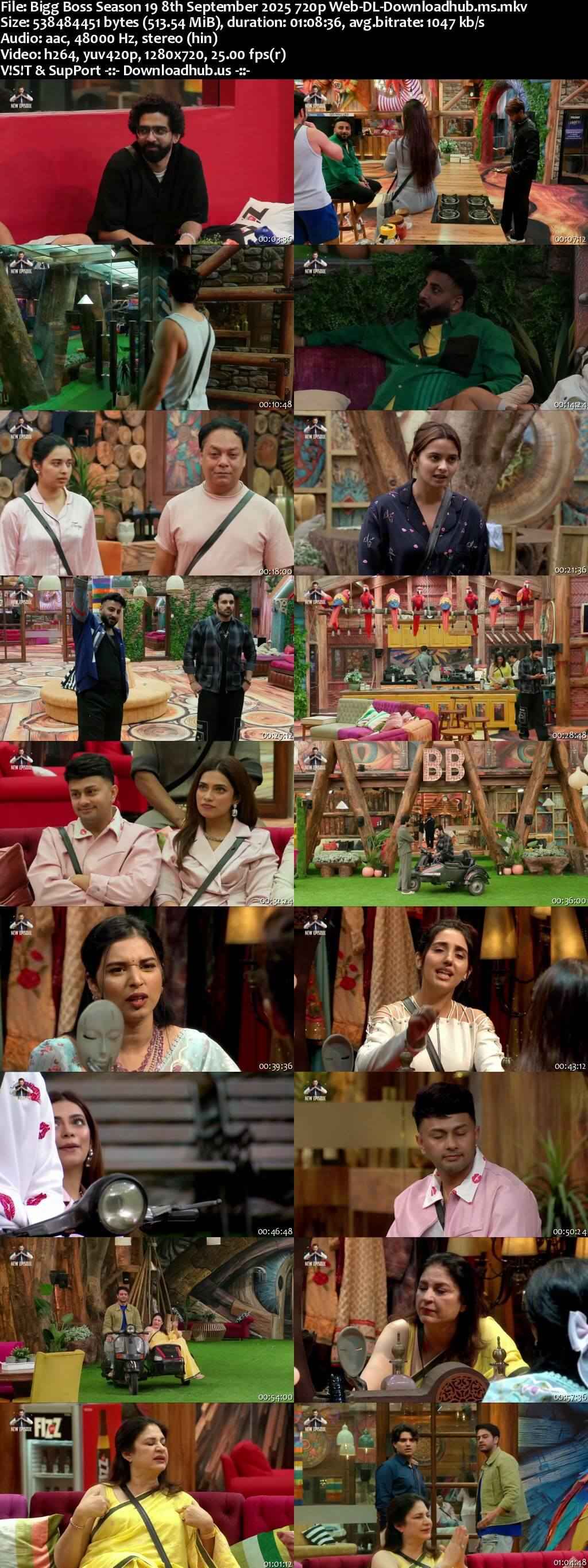 Bigg Boss Season 19 8 September 2025 Episode 16 Web-DL 720p 480p Bigg Boss Season 19 8 September 2025 Episode 16 Web-DL 720p 480p