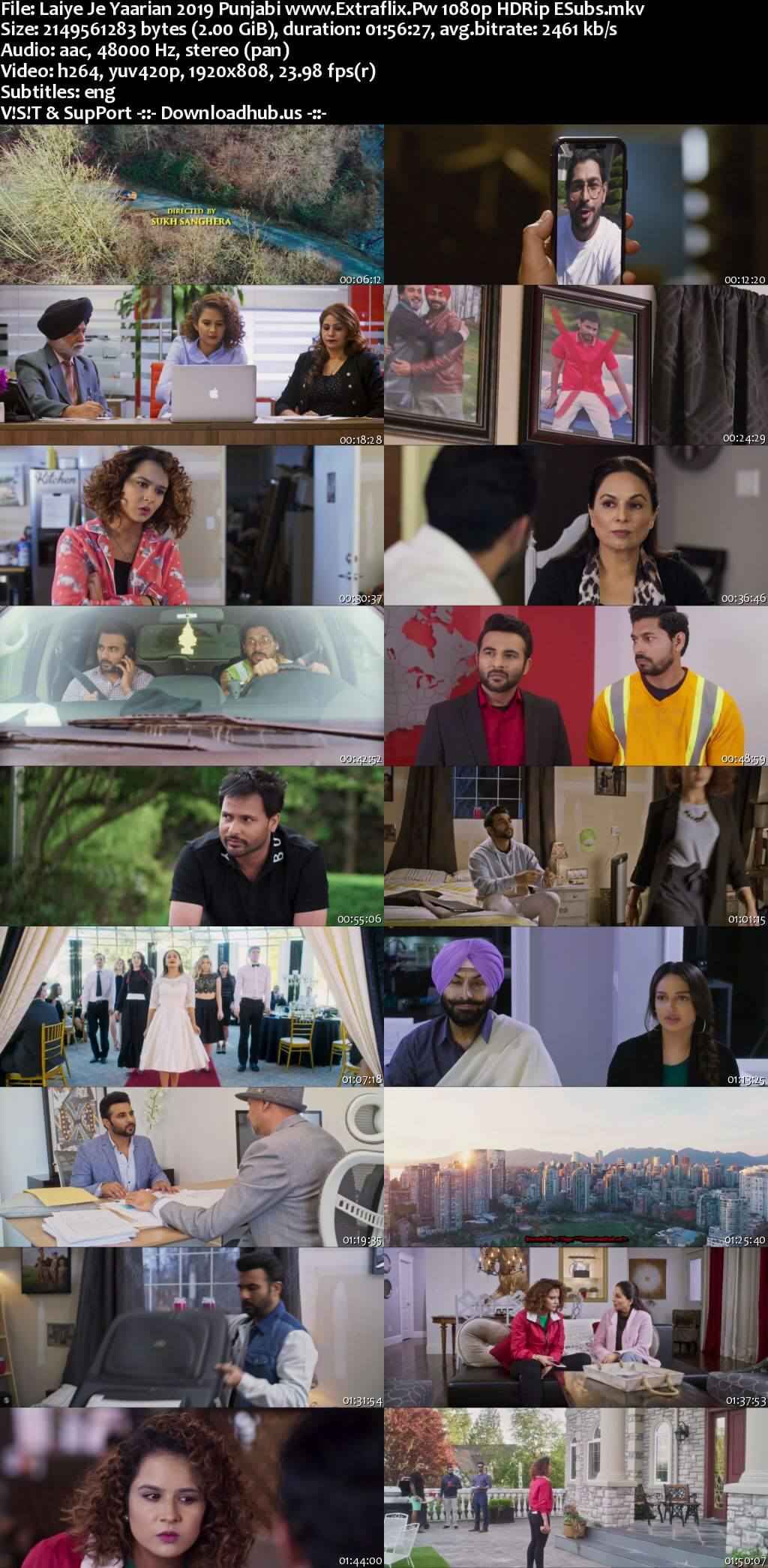 Laiye Je Yaarian 2019 Punjabi Movie DD2.0 1080p 720p 480p HDRip ESubs x264 HEVC