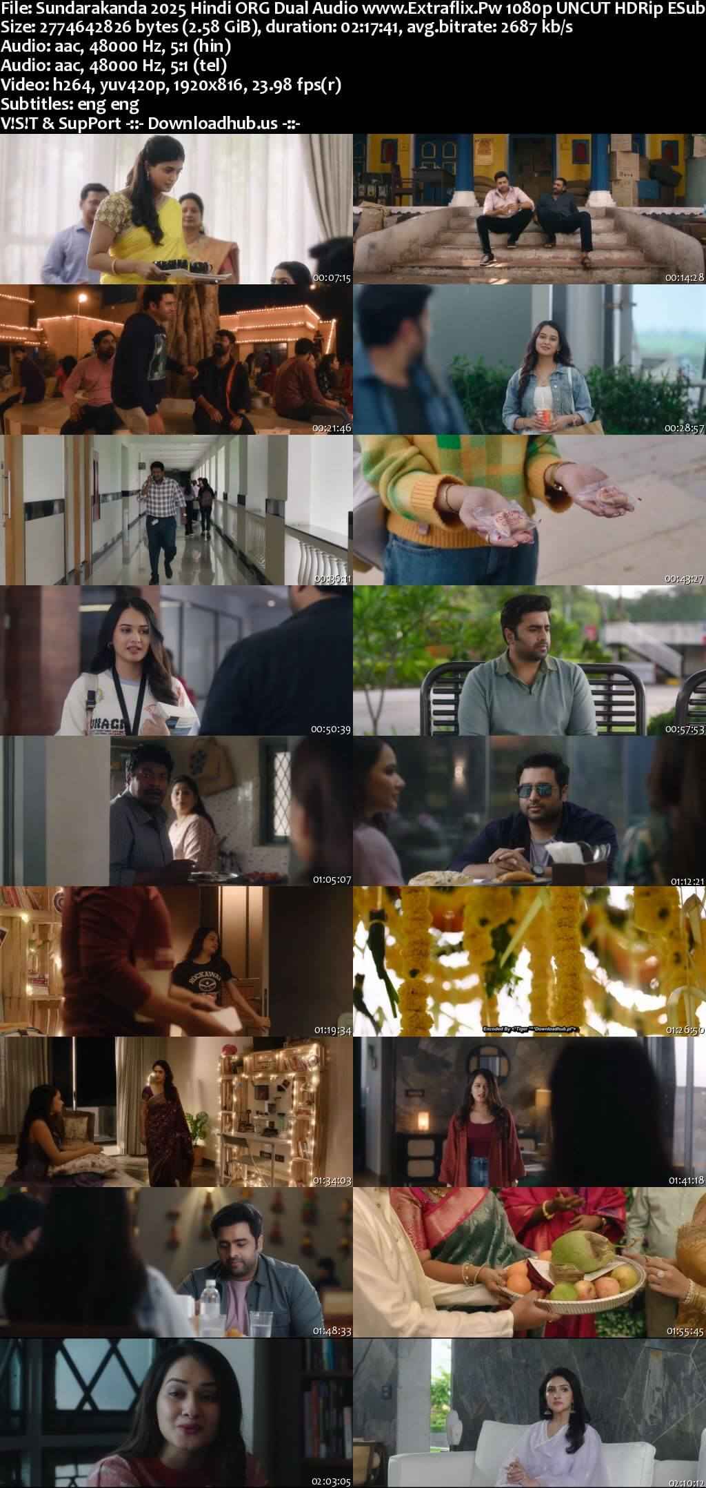 Sundarakanda 2025 Hindi ORG Dual Audio Movie DD5.1 4k 1080p 720p 480p UNCUT HDRip ESubs x264 HEVC