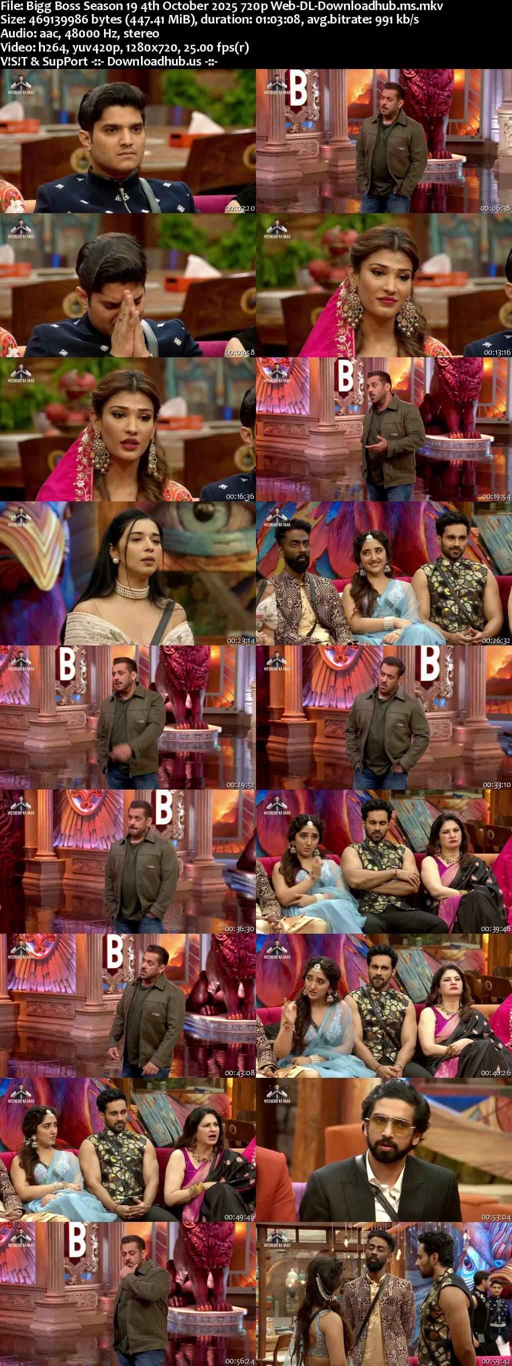 Bigg Boss Season 19 4 October 2025 Episode 42 Web-DL 720p 480p