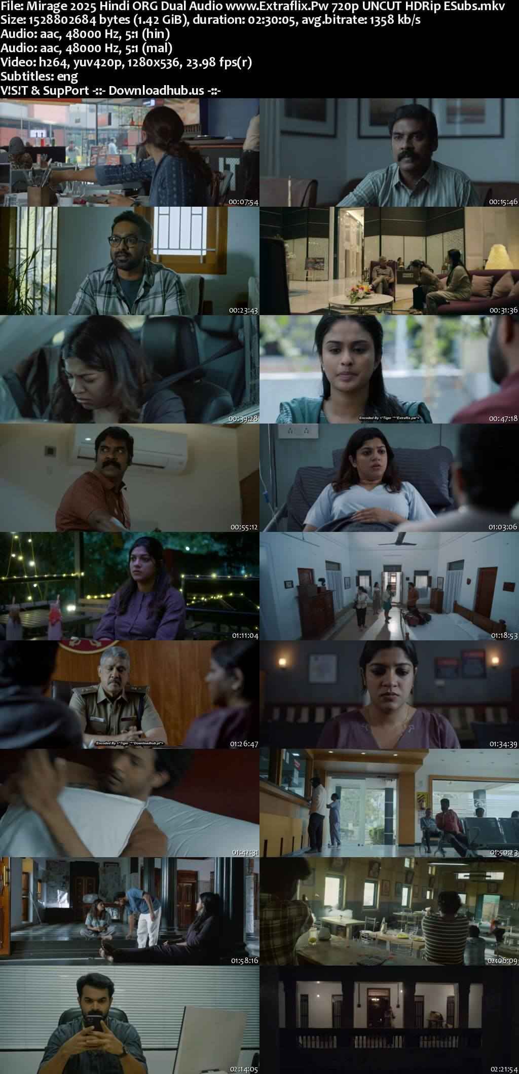 Mirage 2025 Hindi ORG Dual Audio Movie DD5.1 4k 1080p 720p 480p UNCUT HDRip ESubs x264 HEVC