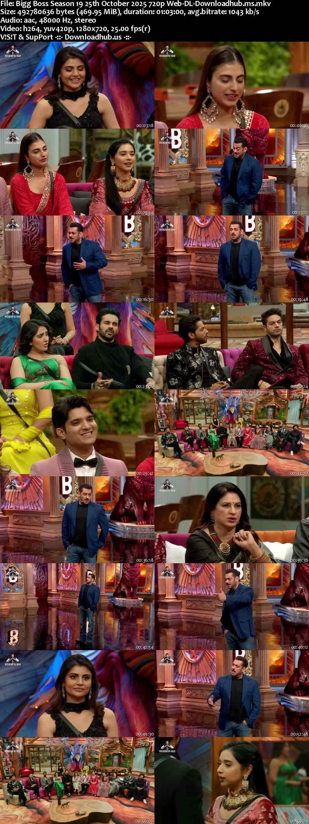 Bigg Boss Season 19 25 October 2025 Episode 63 Web-DL 720p 480p Bigg Boss Season 19 25 October 2025 Episode 63 Web-DL 720p 480p