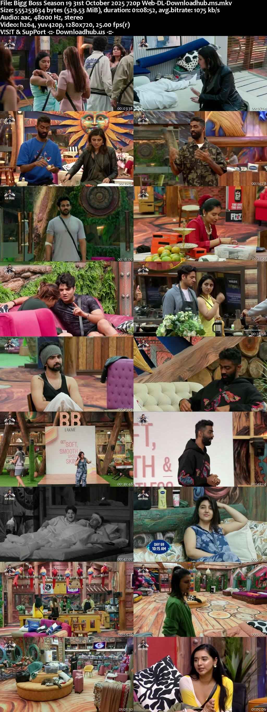 Bigg Boss Season 19 31 October 2025 Episode 69 Web-DL 720p 480p Bigg Boss Season 19 31 October 2025 Episode 69 Web-DL 720p 480p