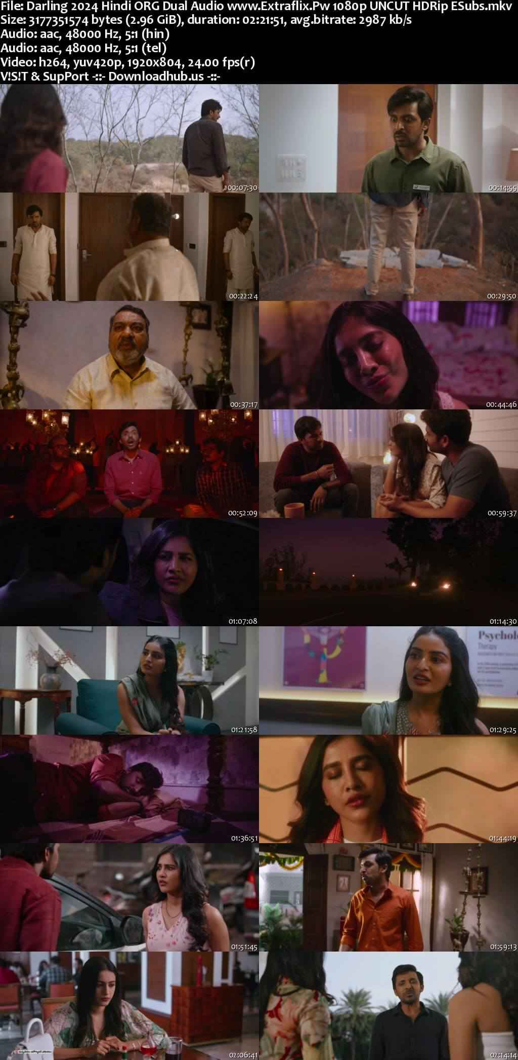 Darling 2024 Hindi ORG Dual Audio Movie DD5.1 4k 1080p 720p 480p UNCUT HDRip ESubs HEVC