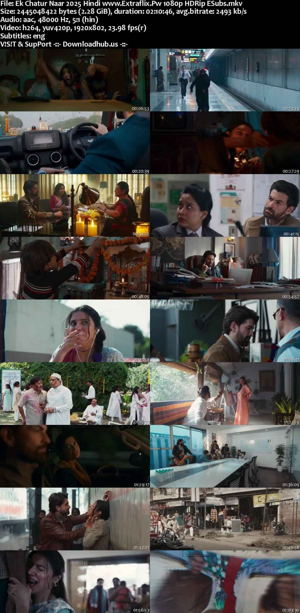 Ek Chatur Naar 2025 Hindi Movie DD5.1 4k 1080p 720p 480p HDRip ESubs x264 HEVC