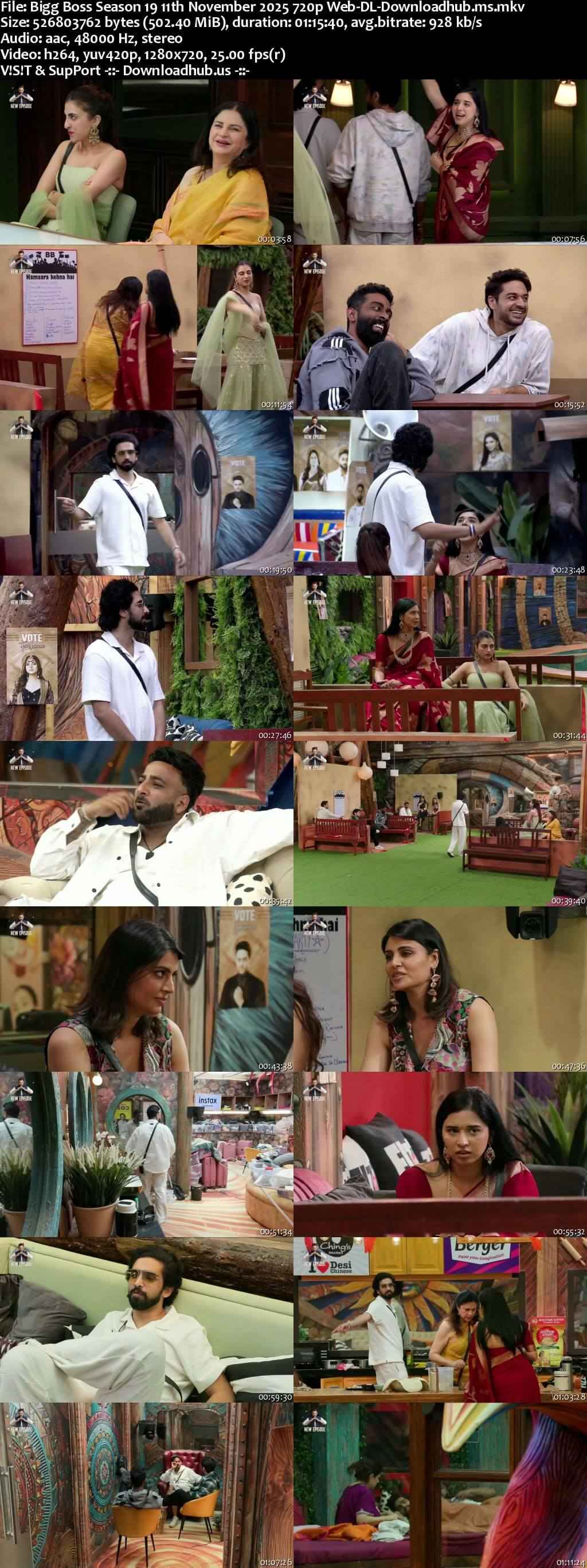 Bigg Boss Season 19 11 November 2025 Episode 80 Web-DL 720p 480p