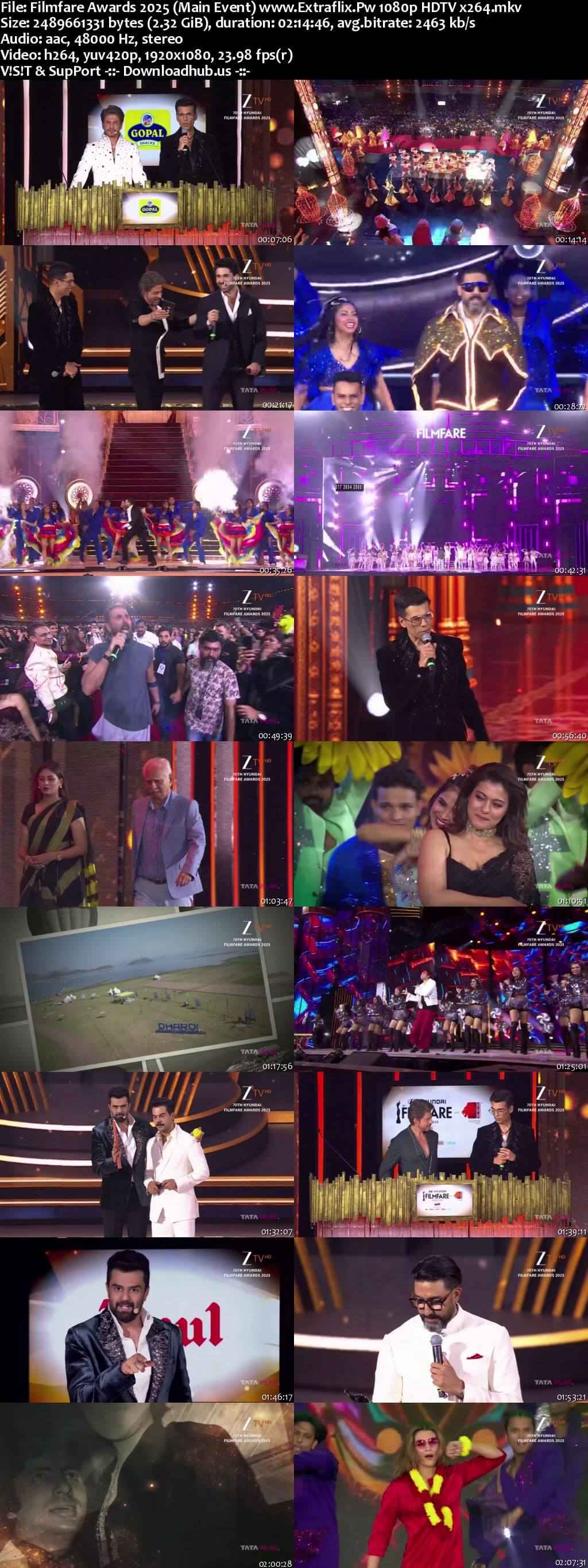 Filmfare Awards 2025 (Main Event) 1080p 720p 480p HDTV x264