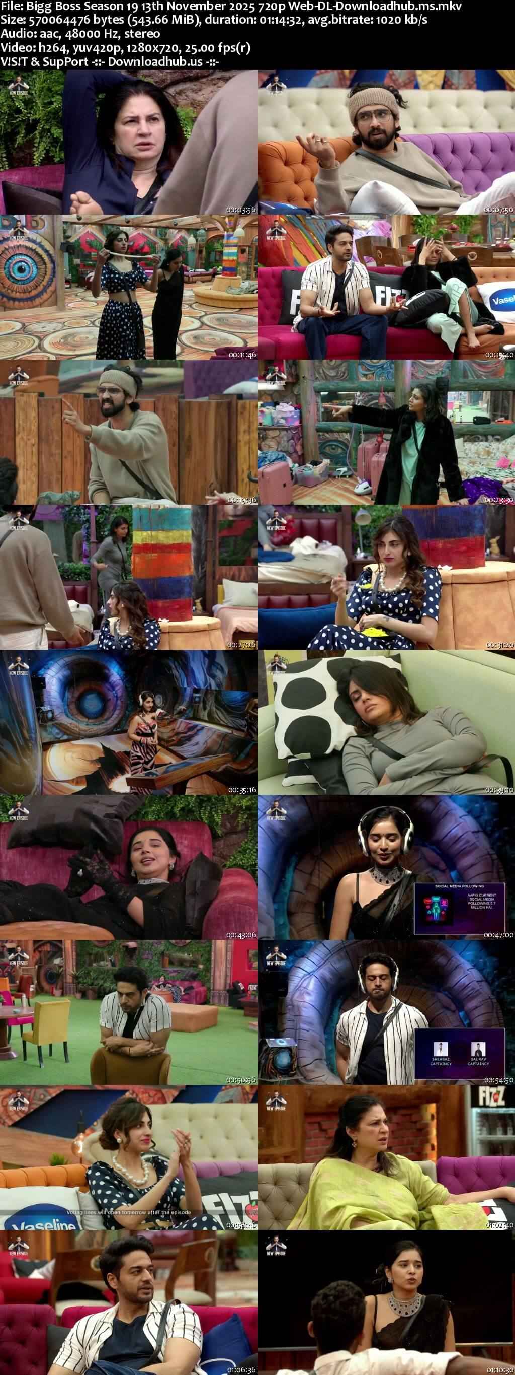 Bigg Boss Season 19 13 November 2025 Episode 82 Web-DL 720p 480p