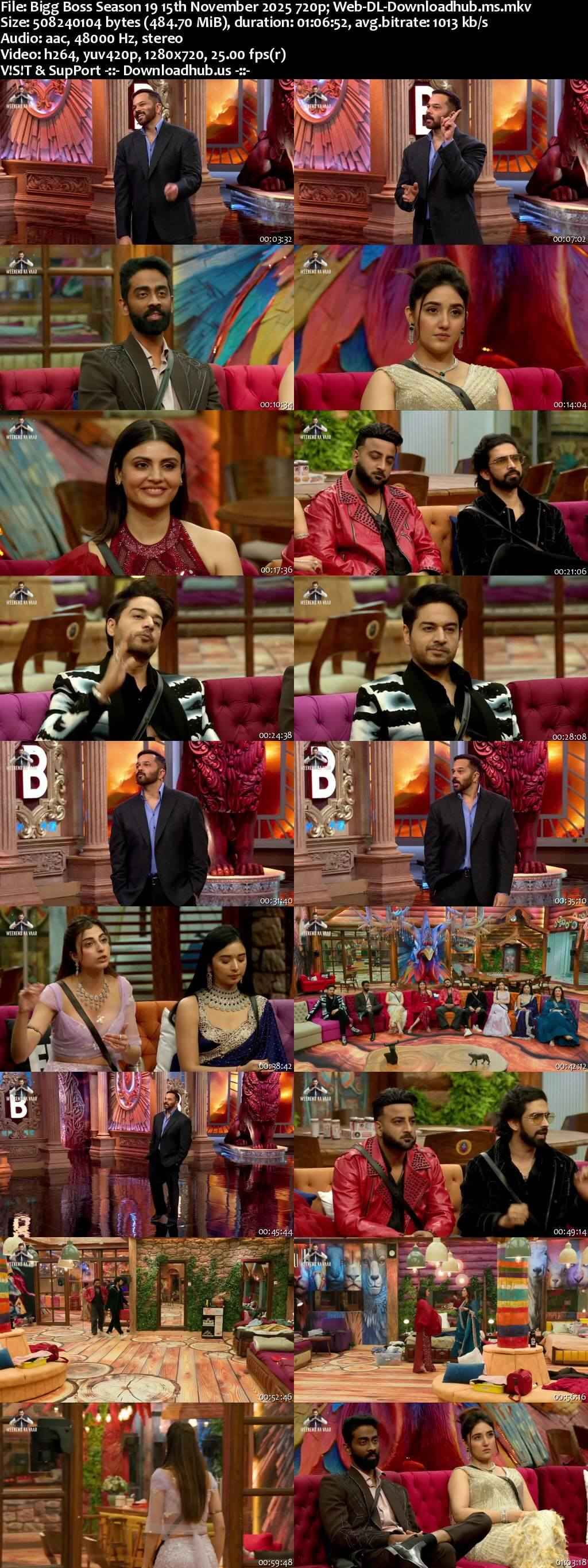 Bigg Boss Season 19 15 November 2025 Episode 84 Web-DL 720p 480p