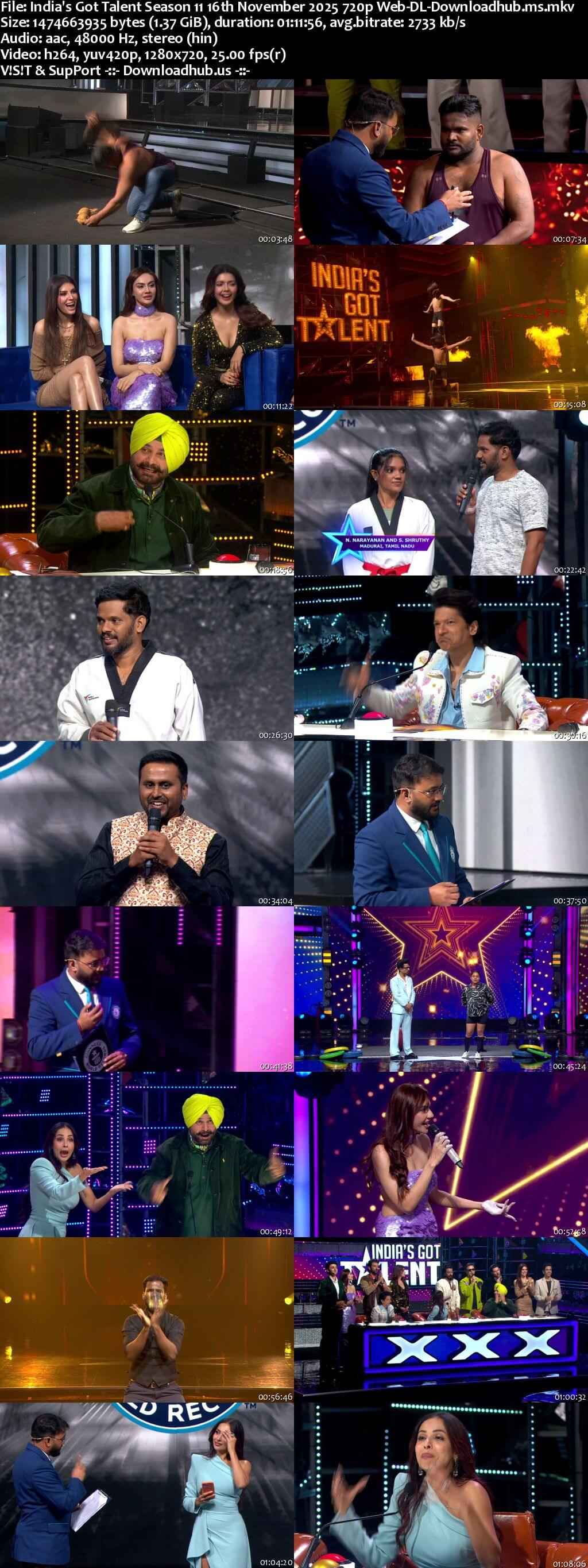 India's Got Talent Season 11 16 November 2025 Episode 14 Web-DL 720p 480p e=