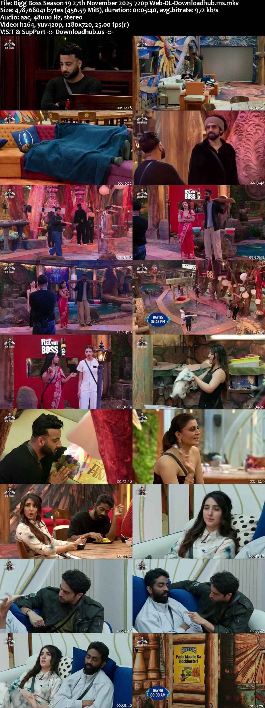 Bigg Boss Season 19 27 November 2025 Episode 96 Web-DL 720p 480p