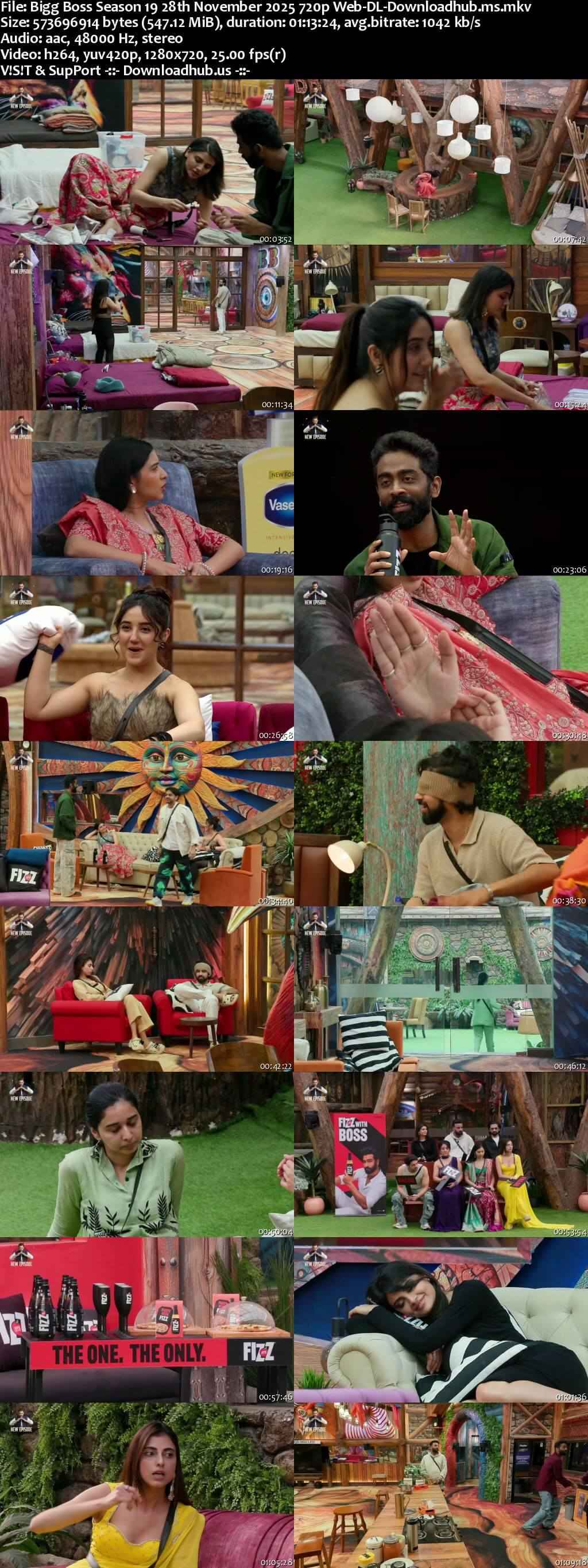 Bigg Boss Season 19 28 November 2025 Episode 97 Web-DL 720p 480p Bigg Boss Season 19 28 November 2025 Episode 97 Web-DL 720p 480p