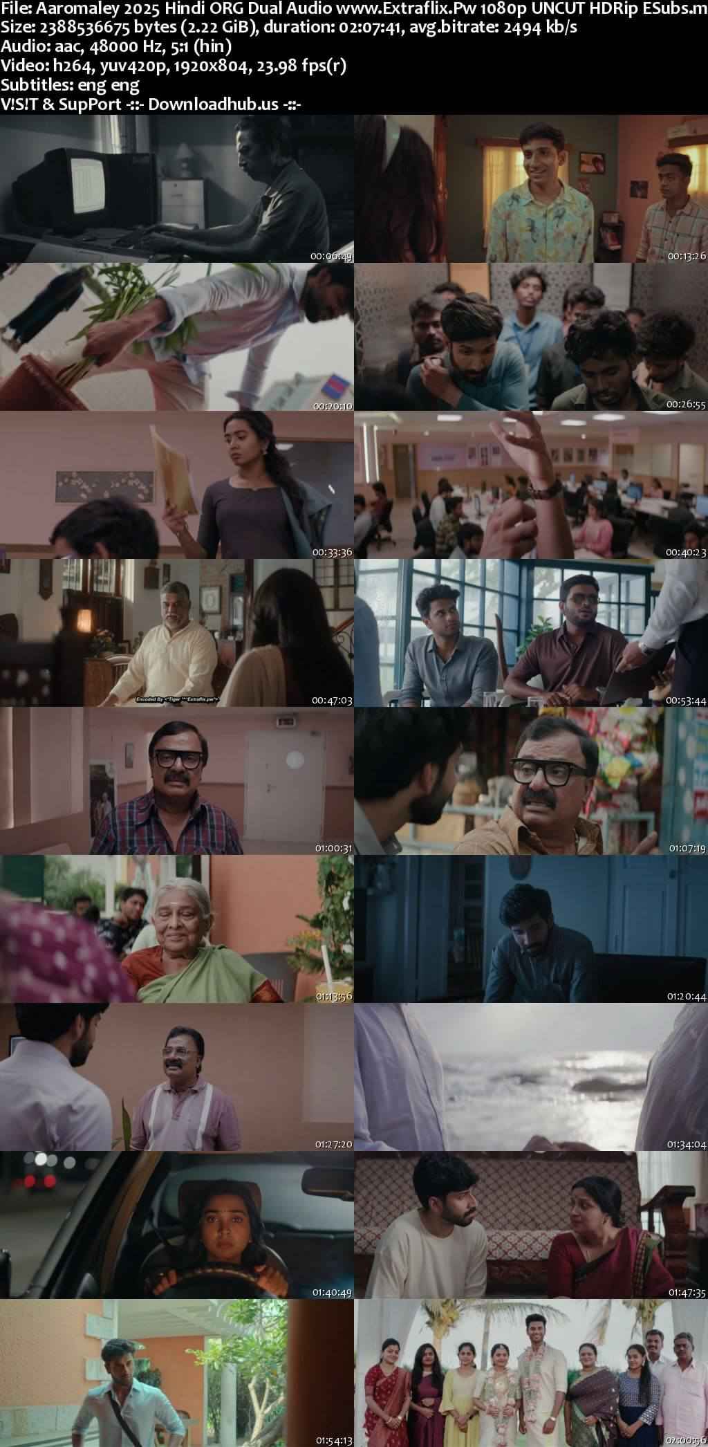 Aaromaley 2025 Hindi ORG Dual Audio Movie DD5.1 4k 1080p 720p 480p UNCUT HDRip ESubs x264 HEVC
