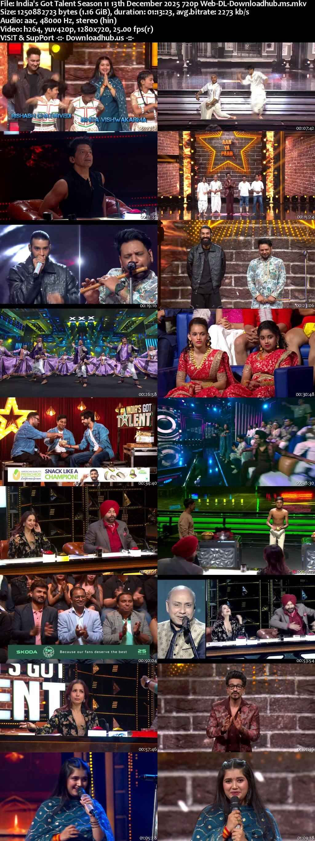 India's Got Talent Season 11 13 December 2025 Episode 21 Web-DL 720p 480p