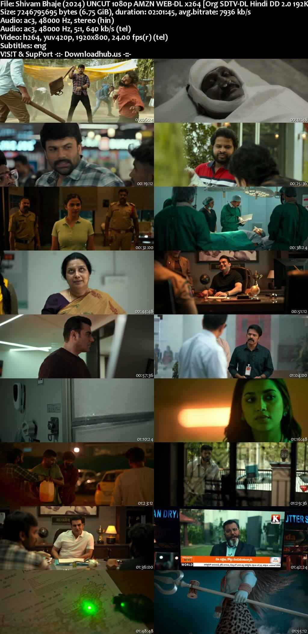 Shivam Bhaje 2024 Hindi ORG Dual Audio Movie DD2.0 1080p 720p 480p UNCUT HDRip ESubs HEVC