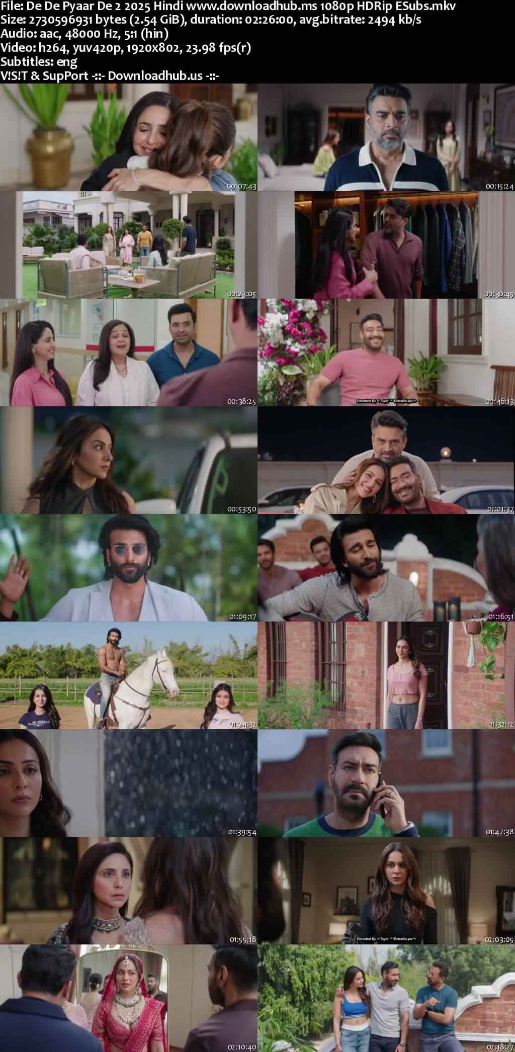 De De Pyaar De 2 2025 Hindi Movie DD5.1 4k 1080p 720p 480p HDRip ESubs x264 HEVC