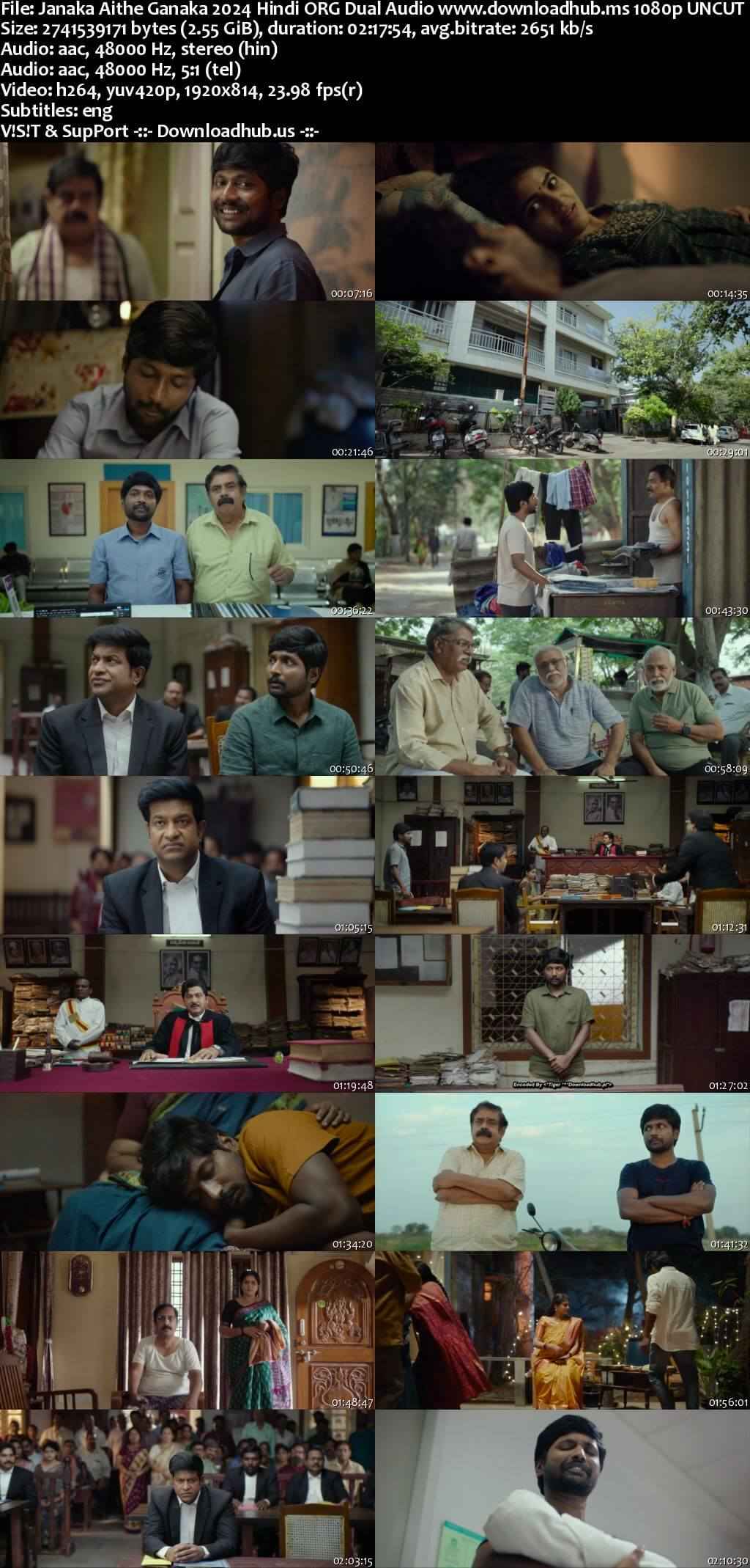 Janaka Aithe Ganaka 2024 Hindi ORG Dual Audio Movie DD2.0 1080p 720p 480p UNCUT HDRip ESubs HEVC