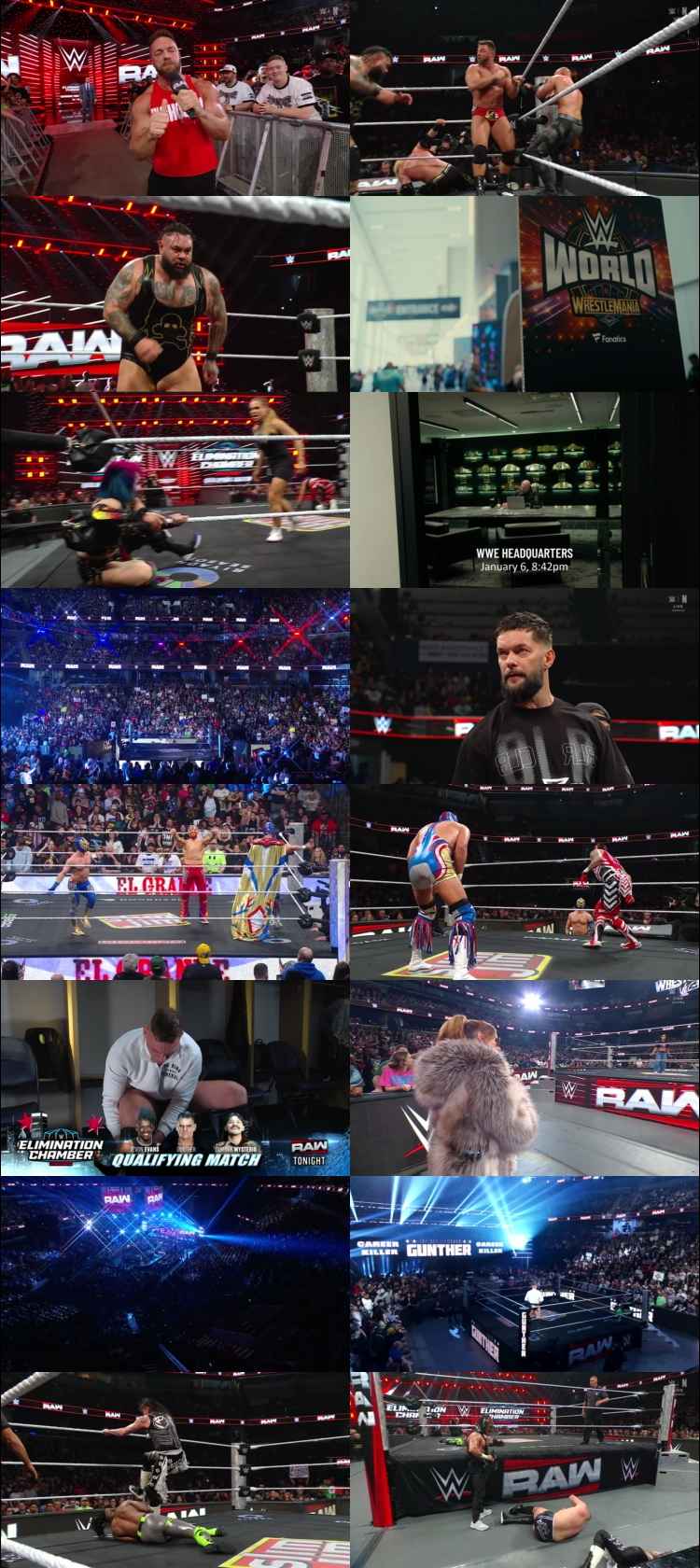 WWE Monday Night Raw 16th February 2026 [Hindi DD2.0 – English] 1080p 720p 480p WEBRip x264